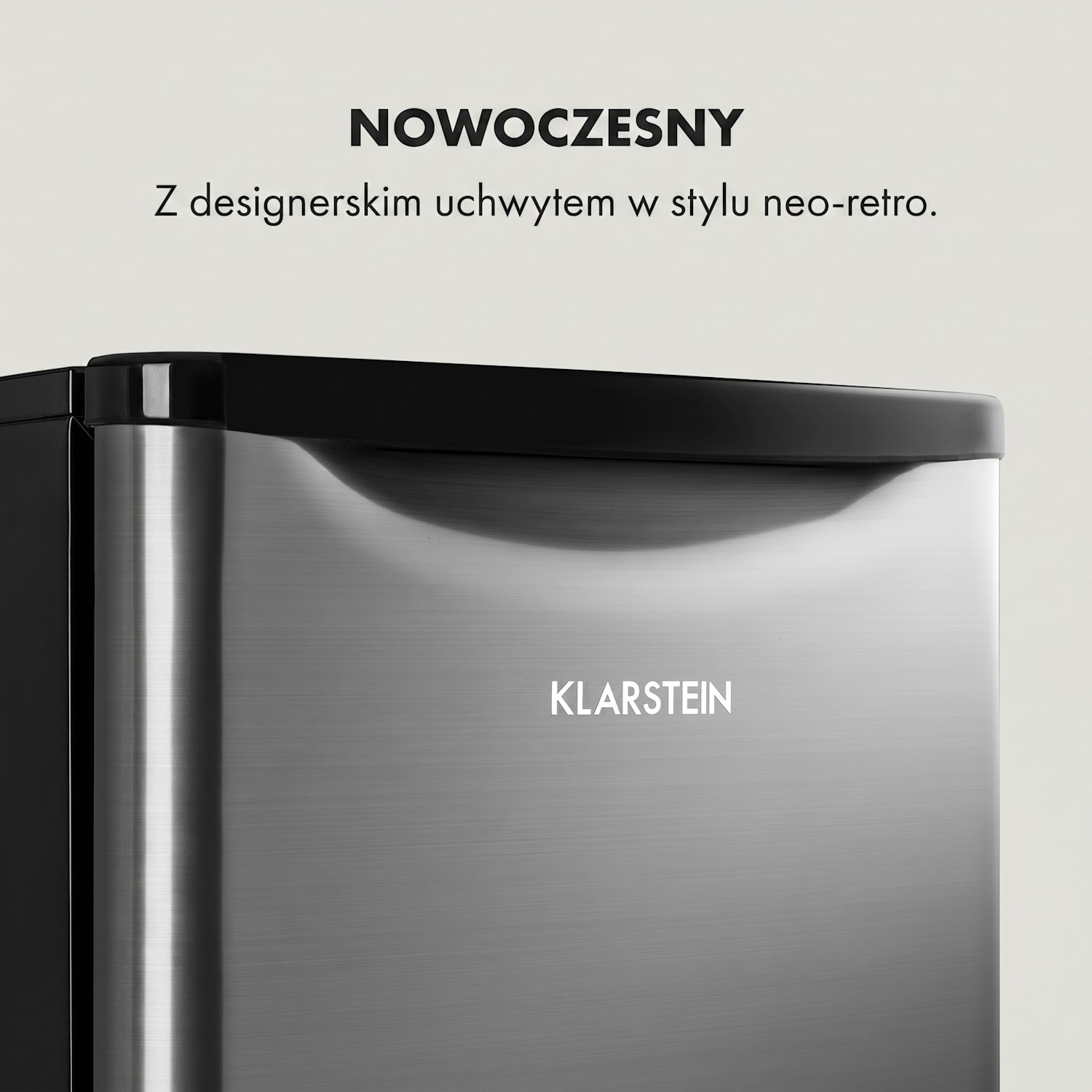 Yummy, mini lodówka z zamrażalnikiem, 45 l, 42 dB 45 Ltr | Srebrna kovinska barva