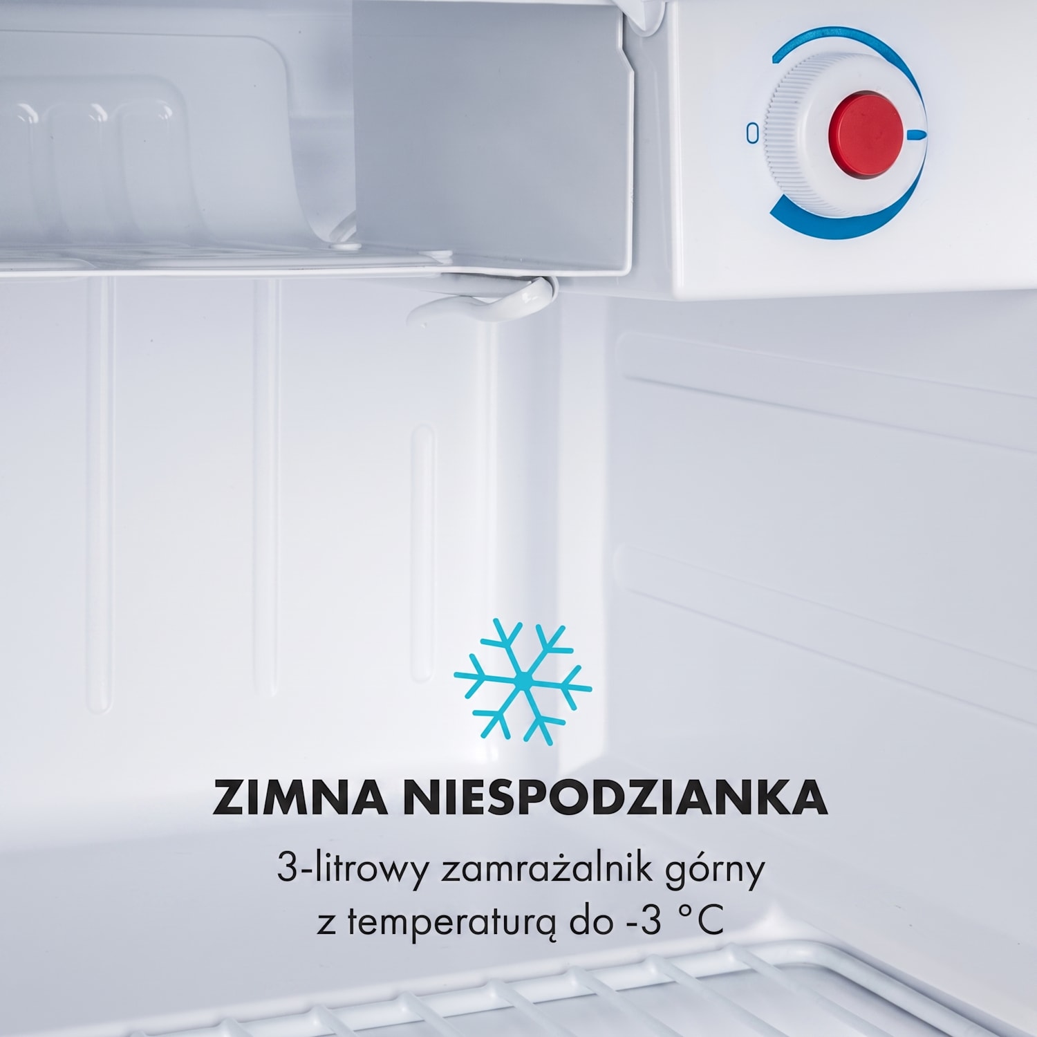 Yummy, mini lodówka z zamrażalnikiem, 45 l, 42 dB 45 Ltr | Srebrna kovinska barva