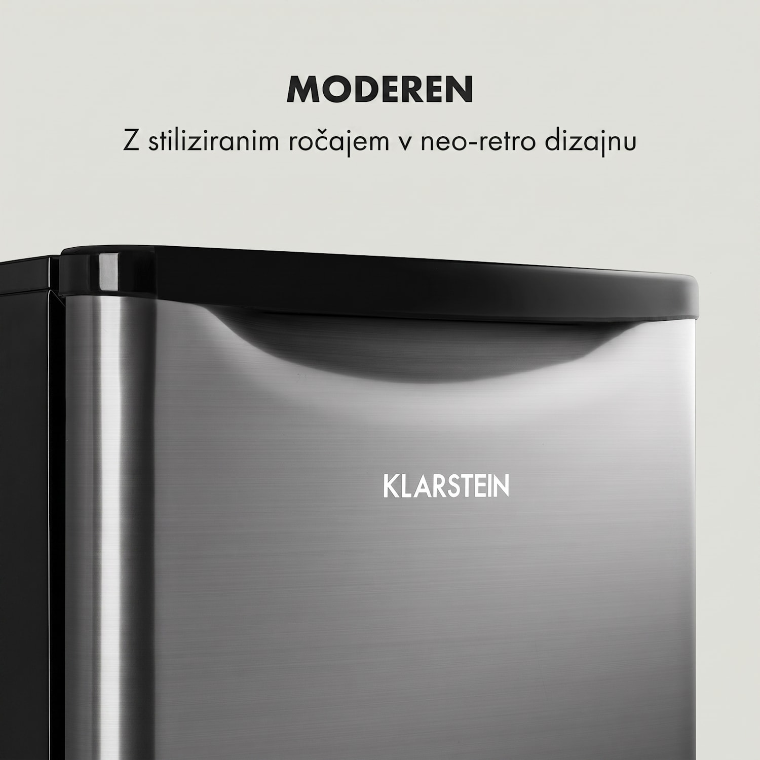 Yummy, hladilnik z zamrzovalnikom, 45l, 42 dB 45 Ltr | Srebrna kovinska barva