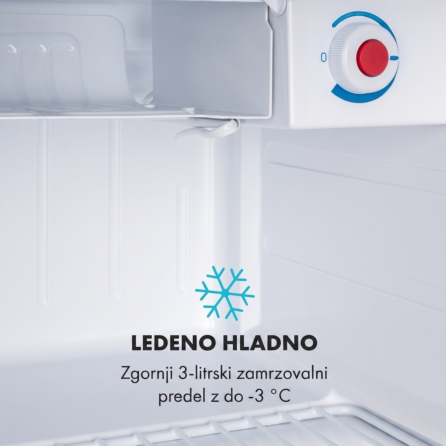 Yummy, hladilnik z zamrzovalnikom, 45l, 42 dB 45 Ltr | Srebrna kovinska barva