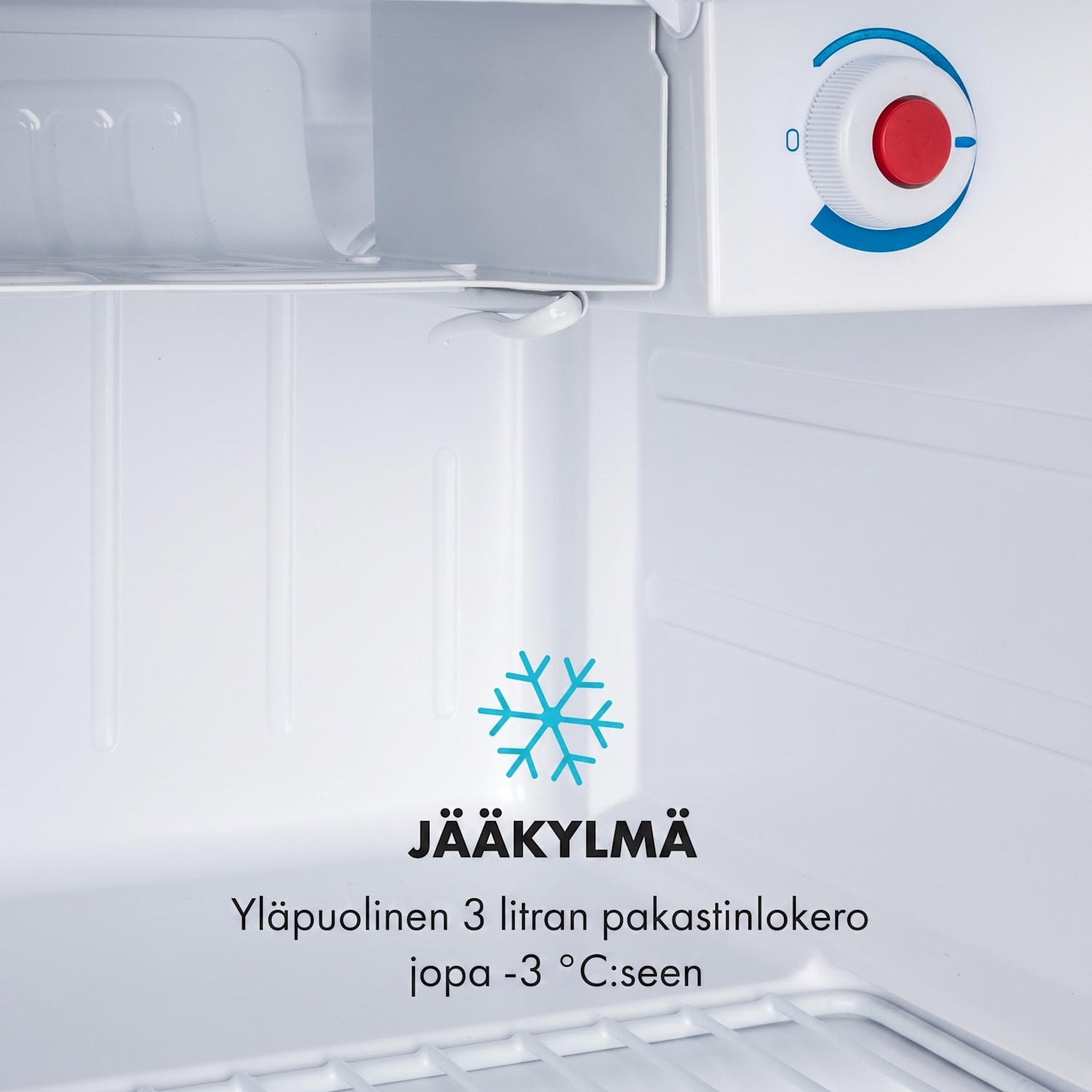 Yummy-jääkaappi pakastinlokerolla 45 litraa 42 dB 45 l | Punainen