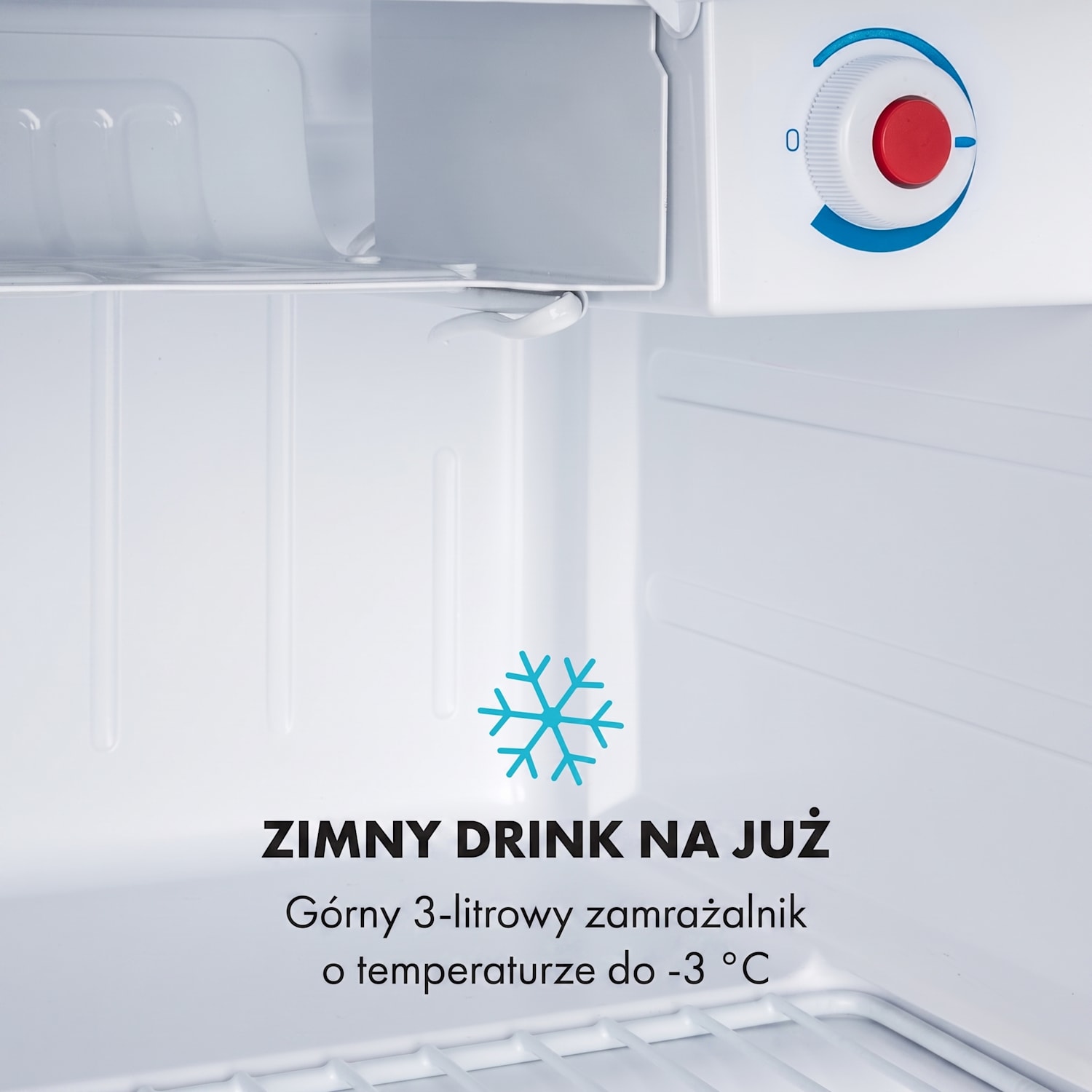 Yummy, mini lodówka z zamrażalnikiem, 45 l, 42 dB 45 Ltr | Rdeča