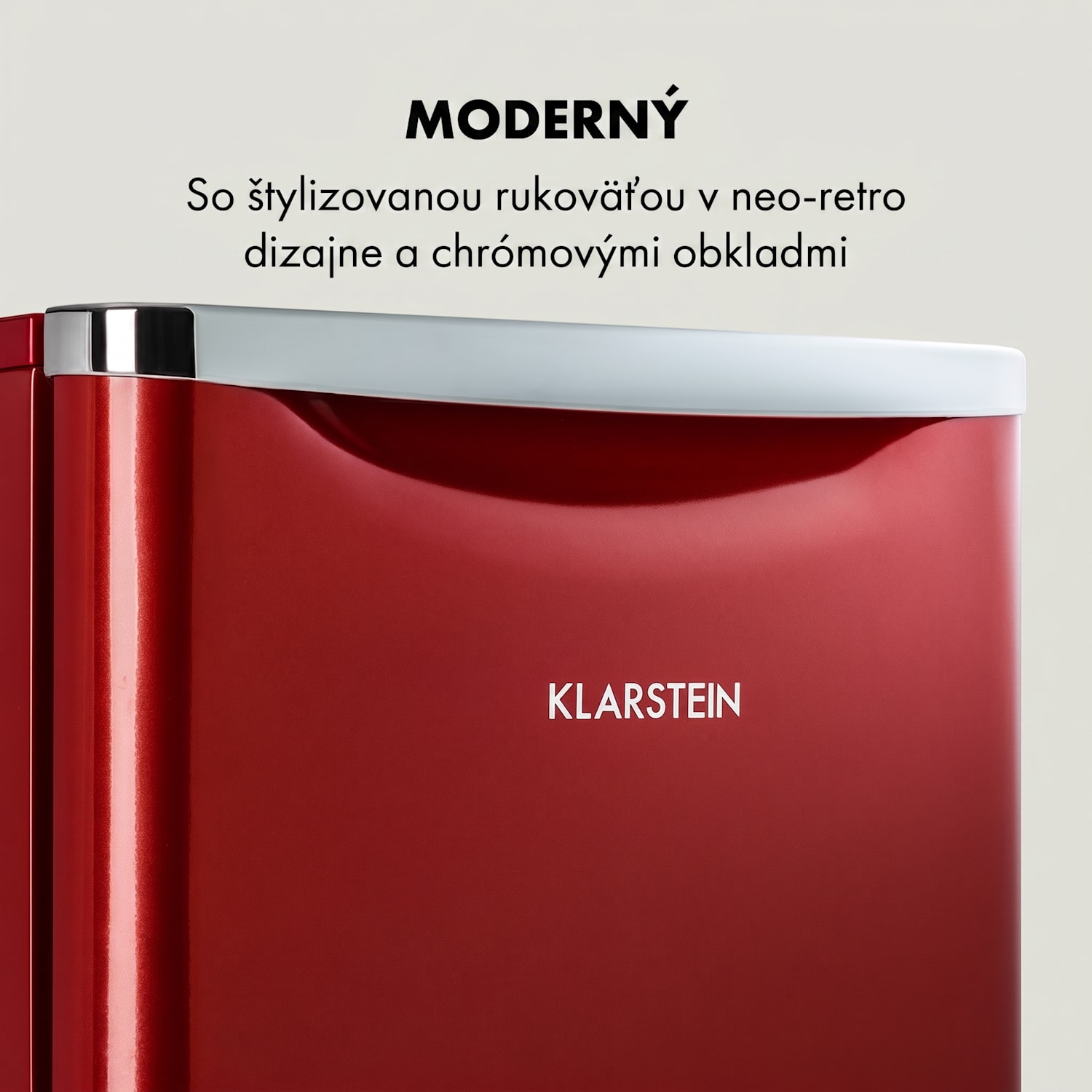 Yummy, chladnička s mraziacim priestorom, 45 l, 42 dB 45 litrov | Červená