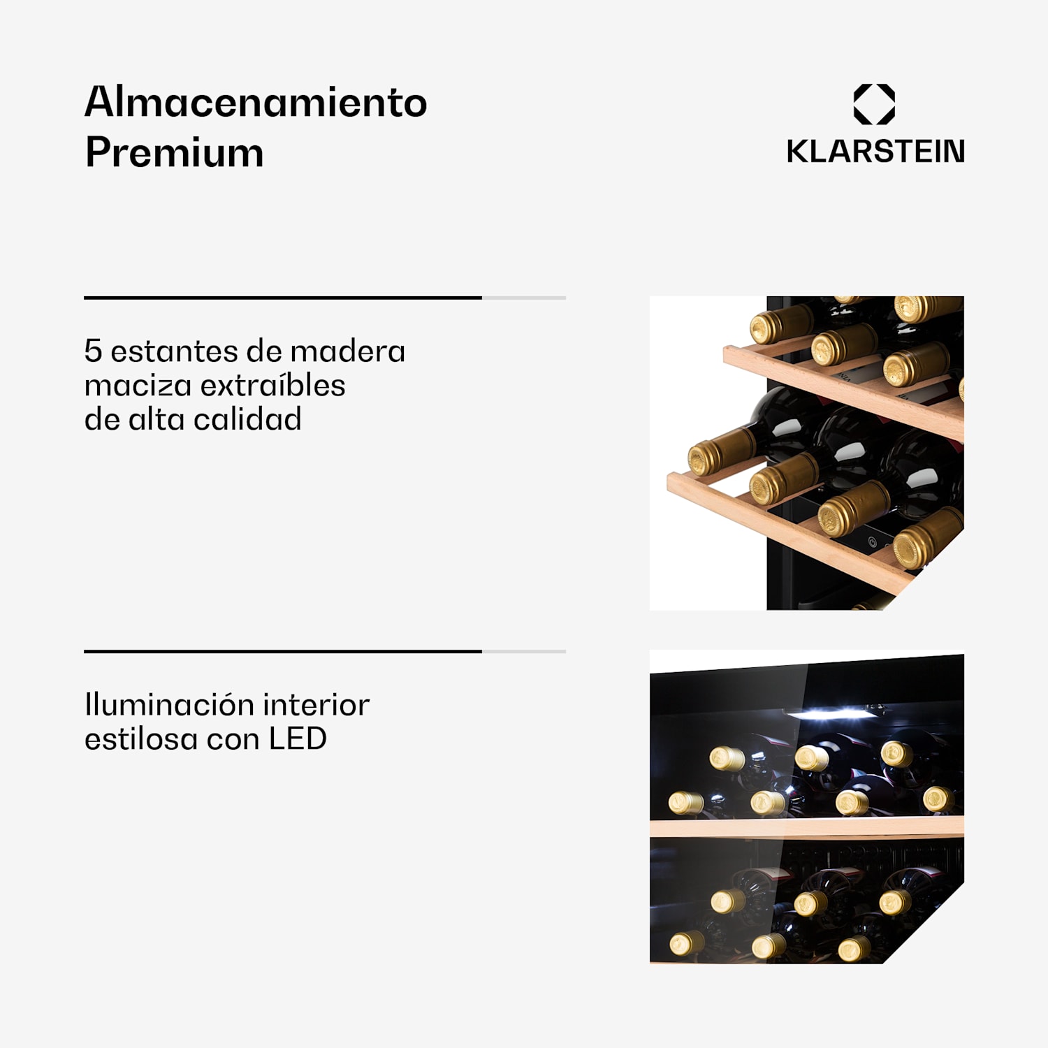 Barossa 102 Duo Vinoteca 102 botellas 226 litros 2 zonas Control táctil 2 zonas de refrigeración | 102 botellas