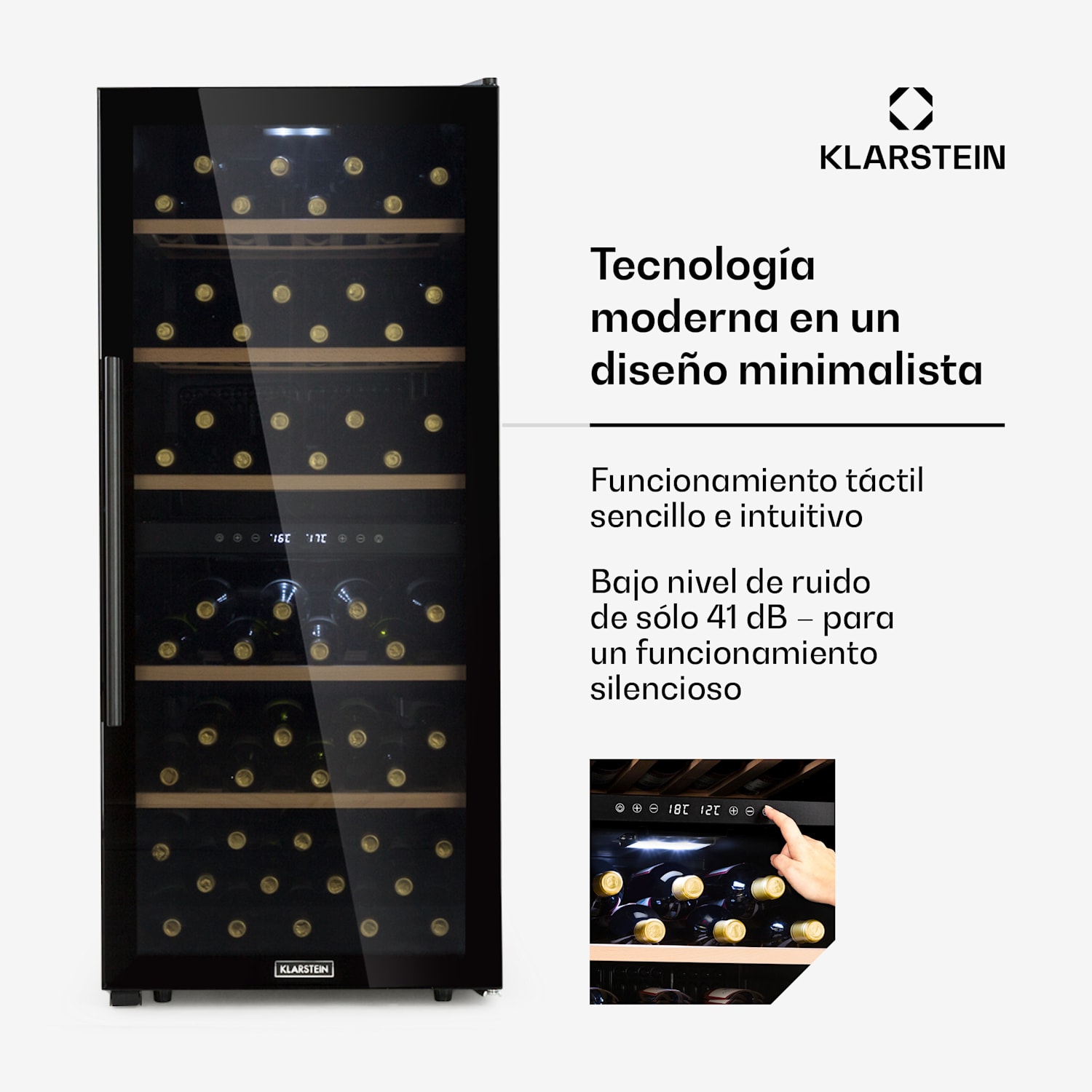 Barossa 102 Duo Vinoteca 102 botellas 226 litros 2 zonas Control táctil 2 zonas de refrigeración | 102 botellas