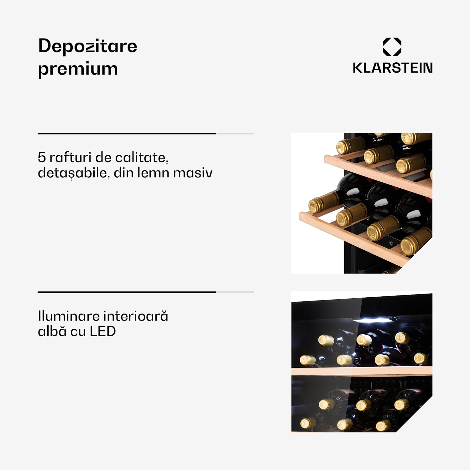 Barossa 102D, răcitor de vinuri, 2 zone, 102 sticle, ecran tactil cu LED, negru 2 | 102_bottles