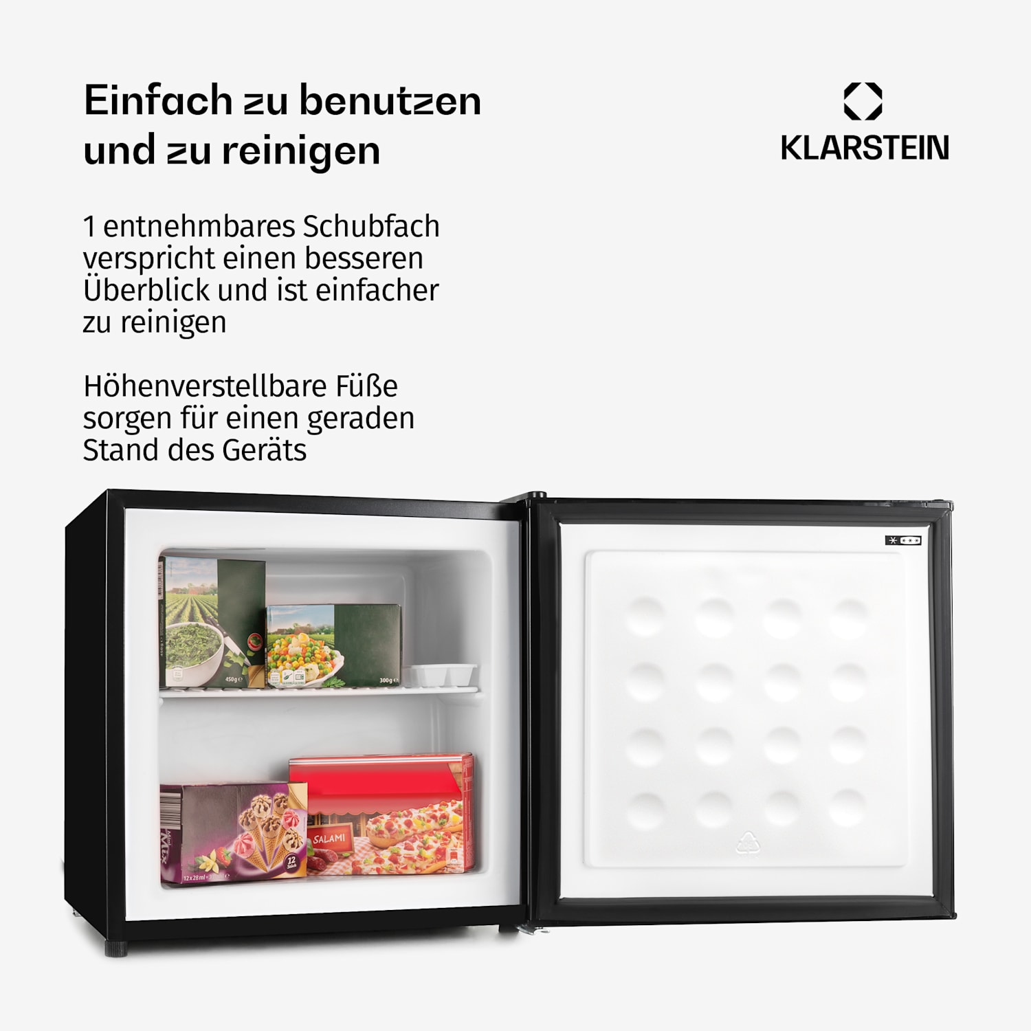 Garfield - Freezer 4 stelle, 35 L, 65 W 2 livelli 