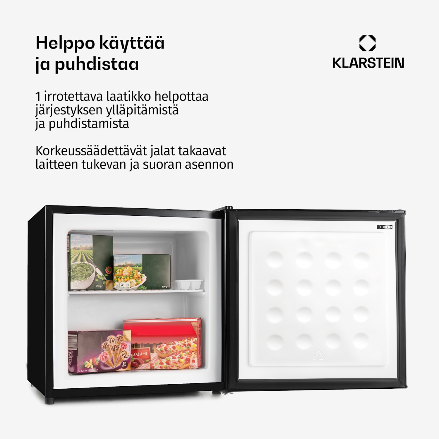 Garfield pakastin pieni pakastinkaappi 4 tähteä 40 l 65 W A+ musta 
