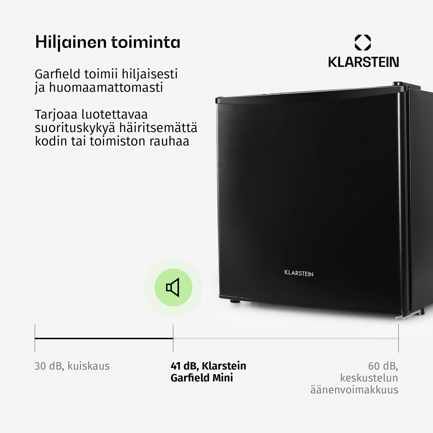 Garfield pakastin pieni pakastinkaappi 4 tähteä 40 l 65 W A+ musta 