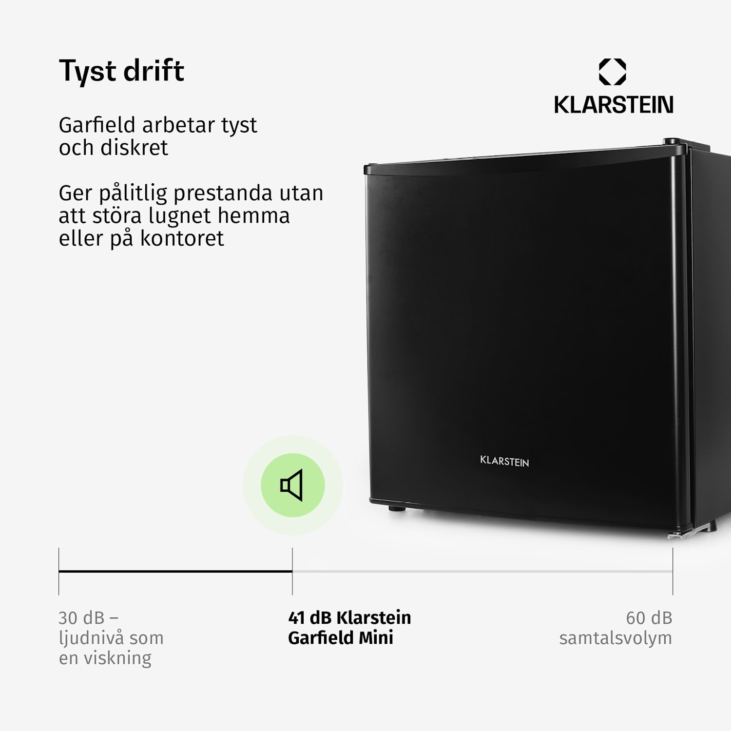 Garfield Frysskåp 4-stjärnigt 35 l 65 W 2 hyllplan 