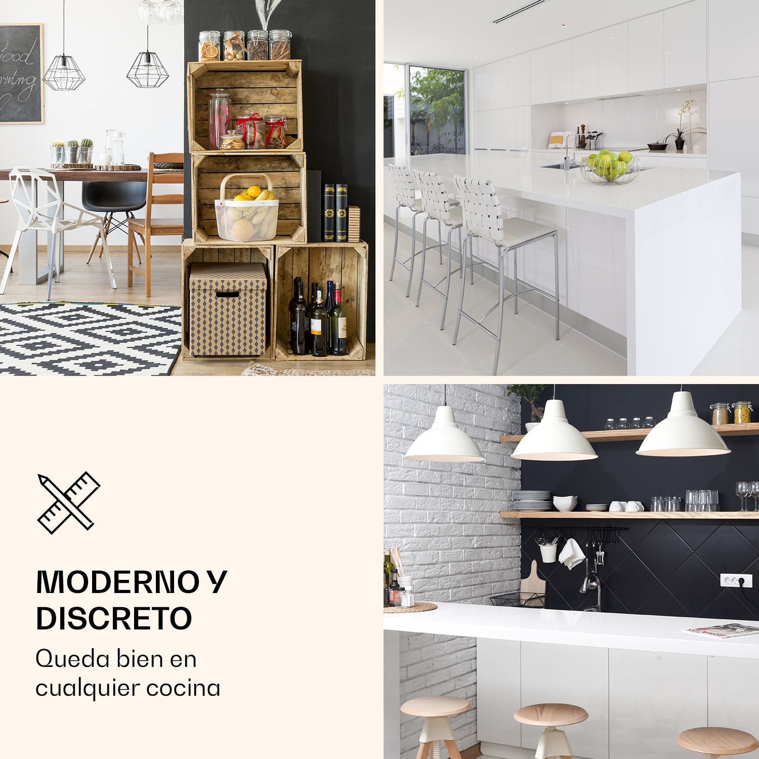 Frigorífico 90L1-WH 91 litros, 47 x 84 x 48 cm (ancho x fondo) 41 dB blanco 