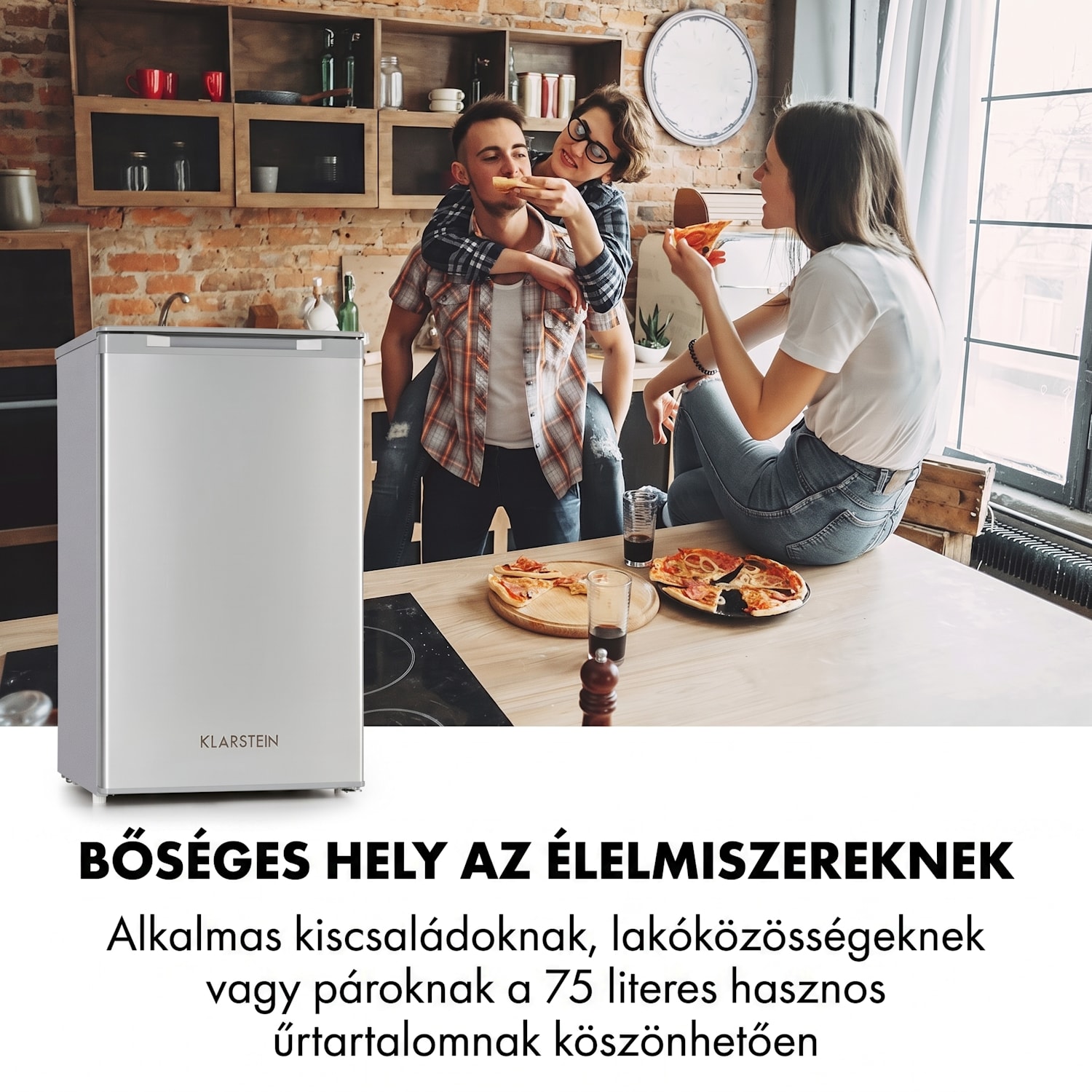 Garfield XL, fagyasztó, 60 l, 80 W, 4 csillag, működési zajszint: 41 dB 