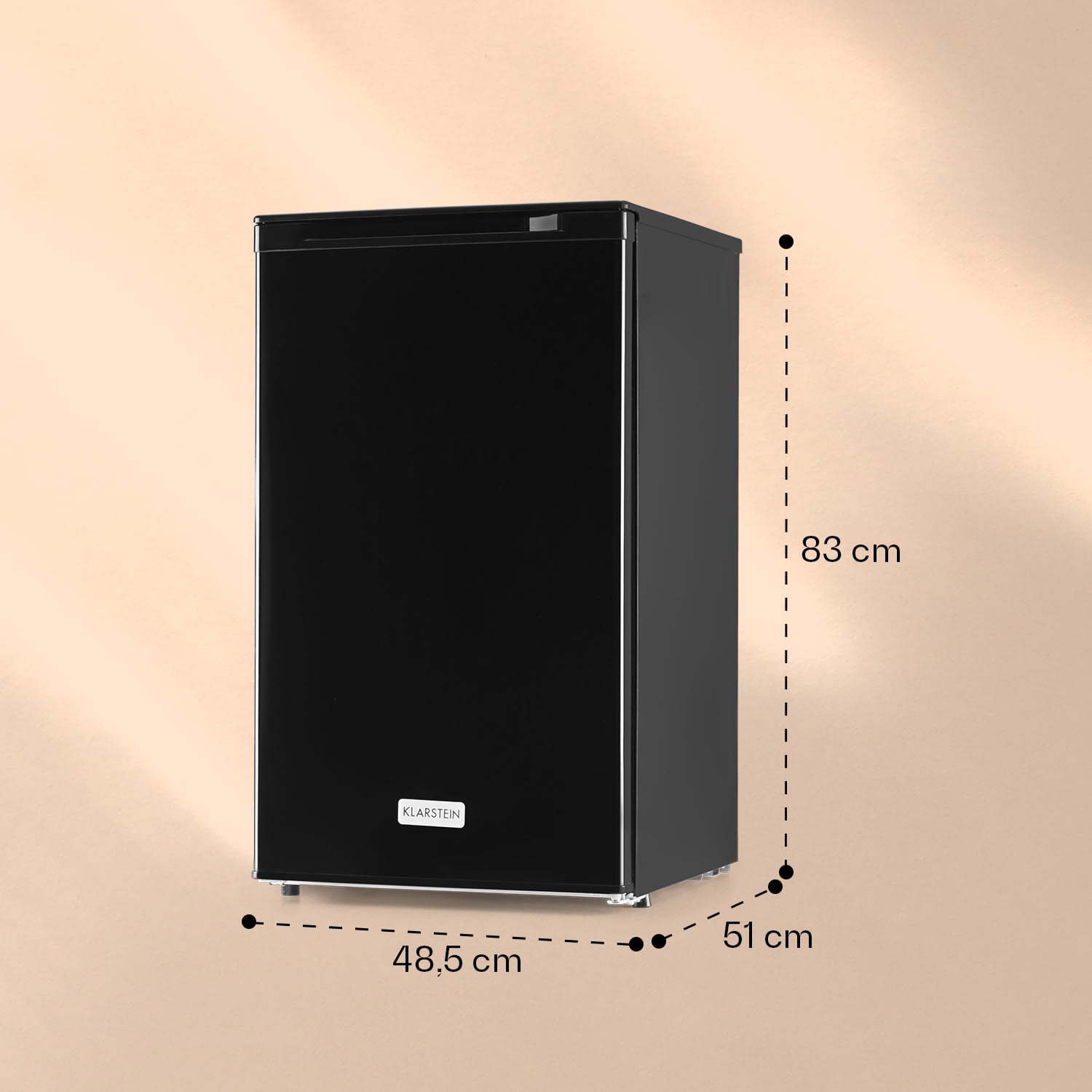 Garfield XL, mrazák, 69 l, 4 hvězdičky, 80 W, energetická třída F, bílý 