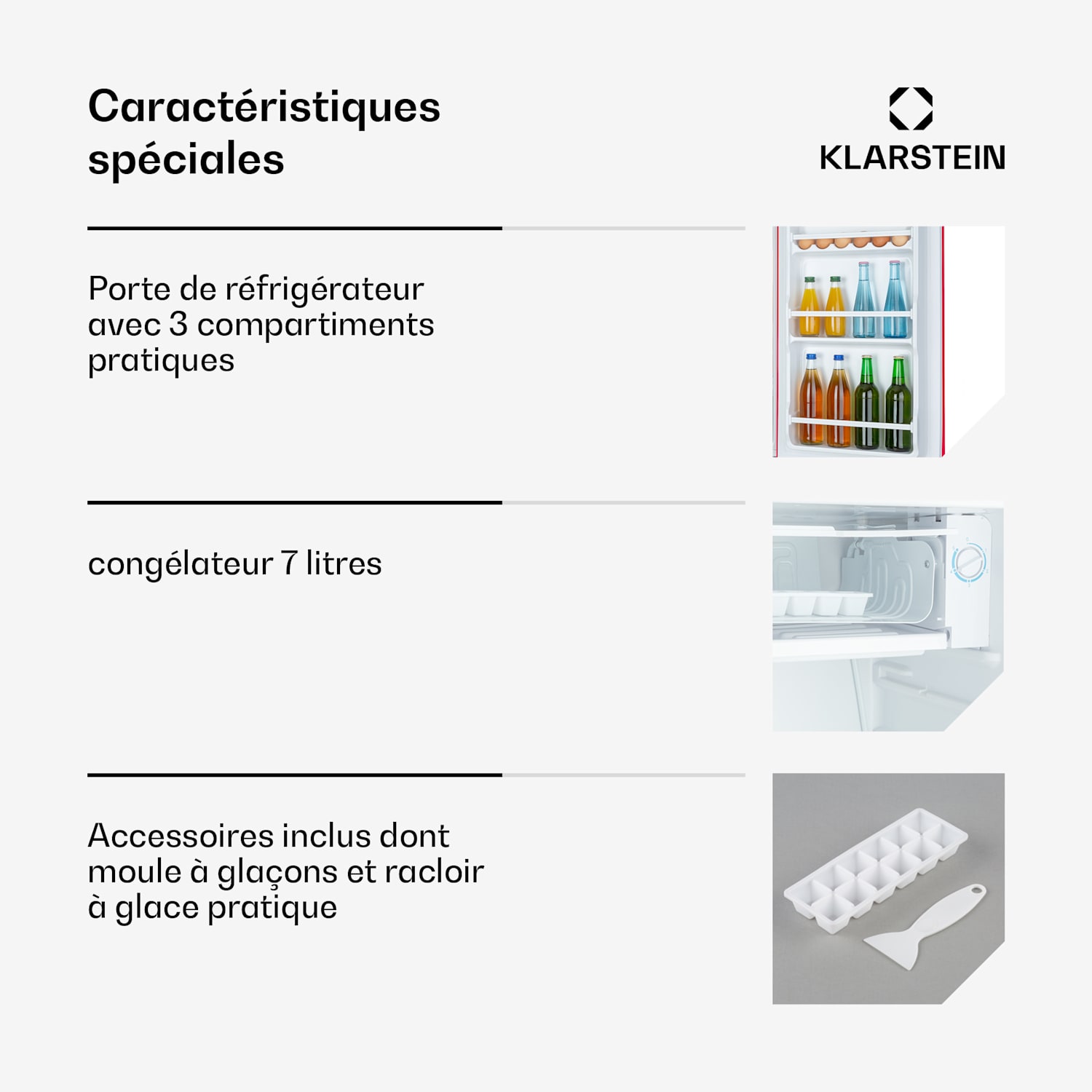 Bierkraker 91L koelkast 7 liter vriesvak flesopener 