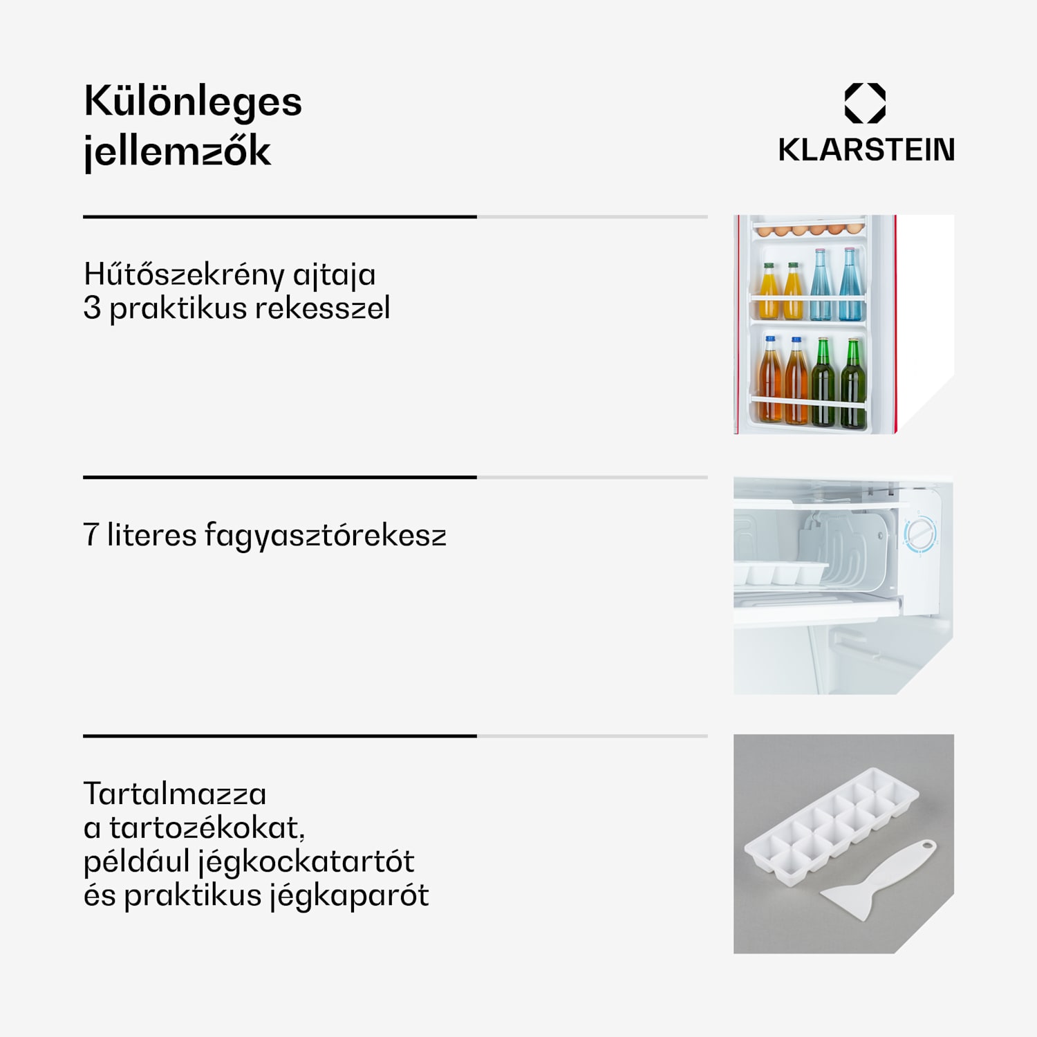 Beercracker 91L hűtőszekrény 91 l fagyasztó 7 l  