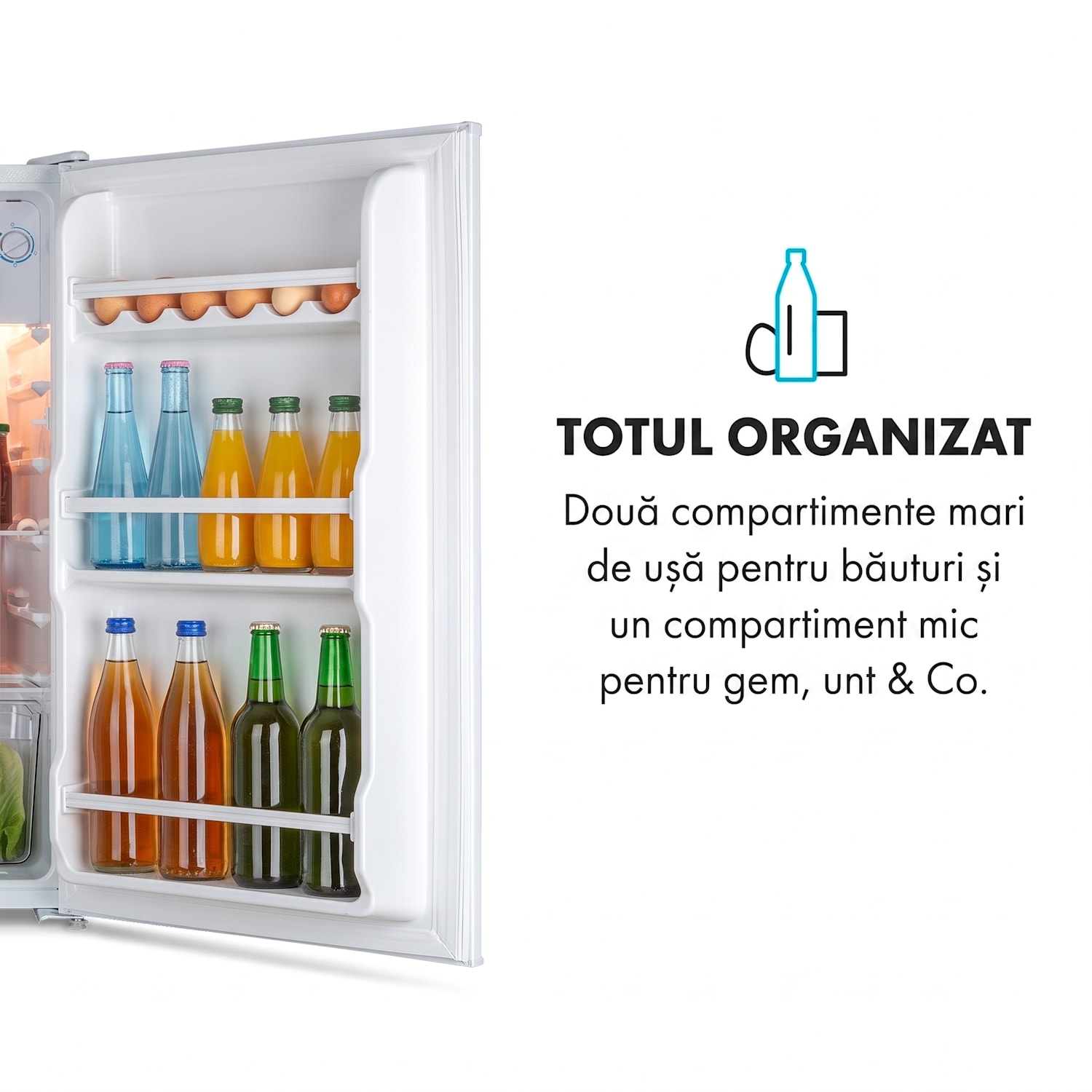 Spitzbergen Uni, frigider, F, 91 litri, compartiment de congelare de 10 litri, alb 