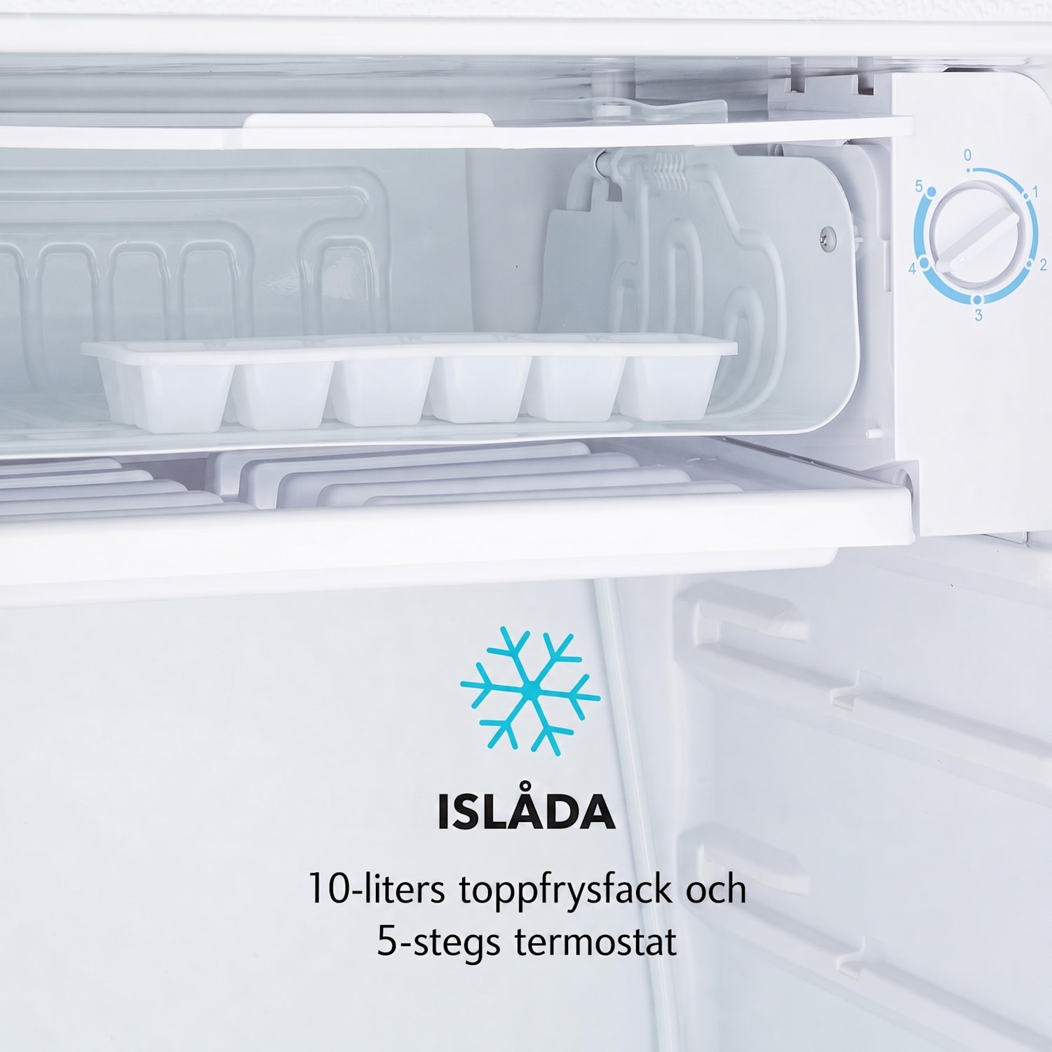 Spitsbergen Uni Kylskåp 91 liter 10 liters frysfack 2 hyllor 