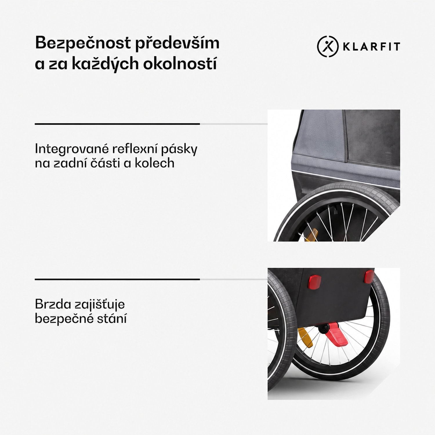 GoKiddo, přívěs na kolo, skládací, integrované brzdy, rostoucí, pro 2 děti 
