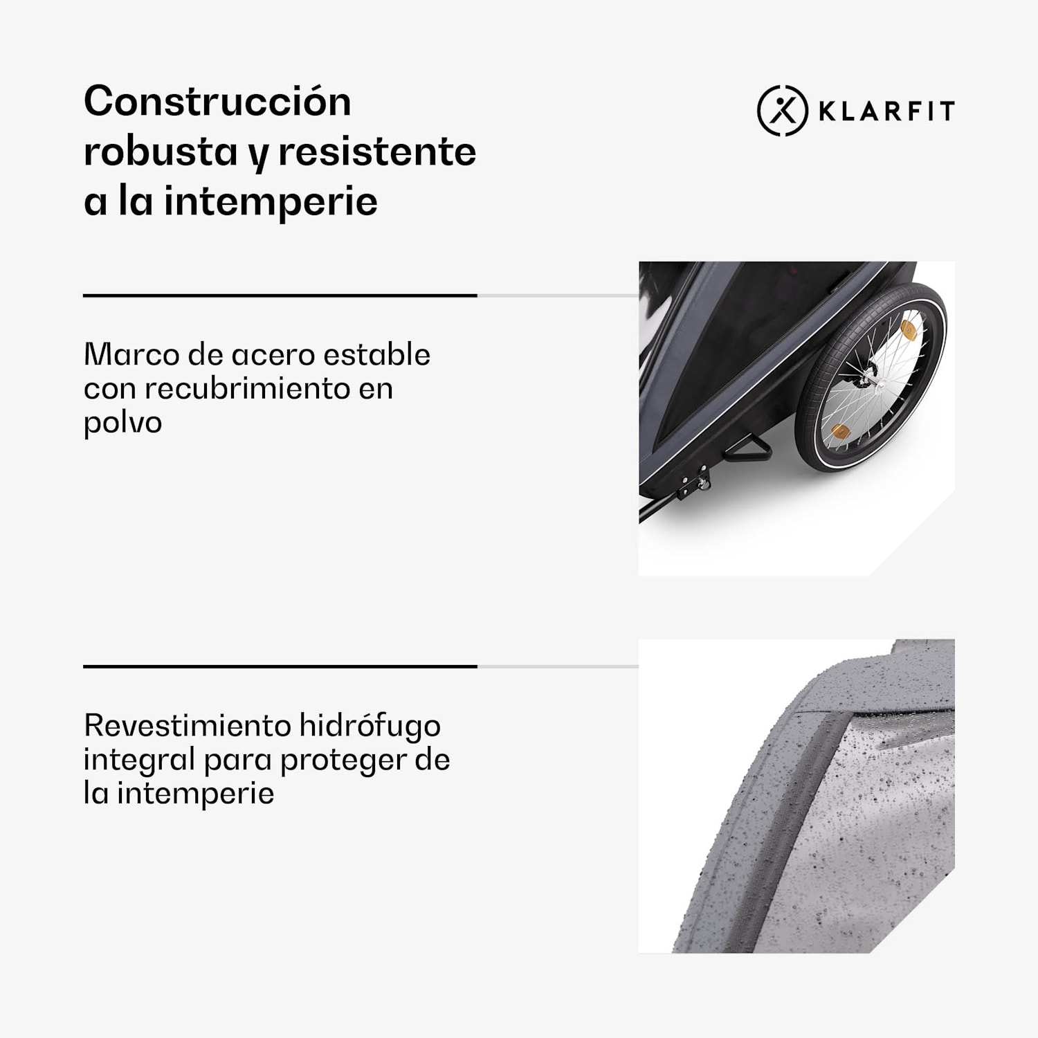 GoKiddo remolque de bicicleta Remolque/buggy plegable frenos integrados para crecer con 2 niños 