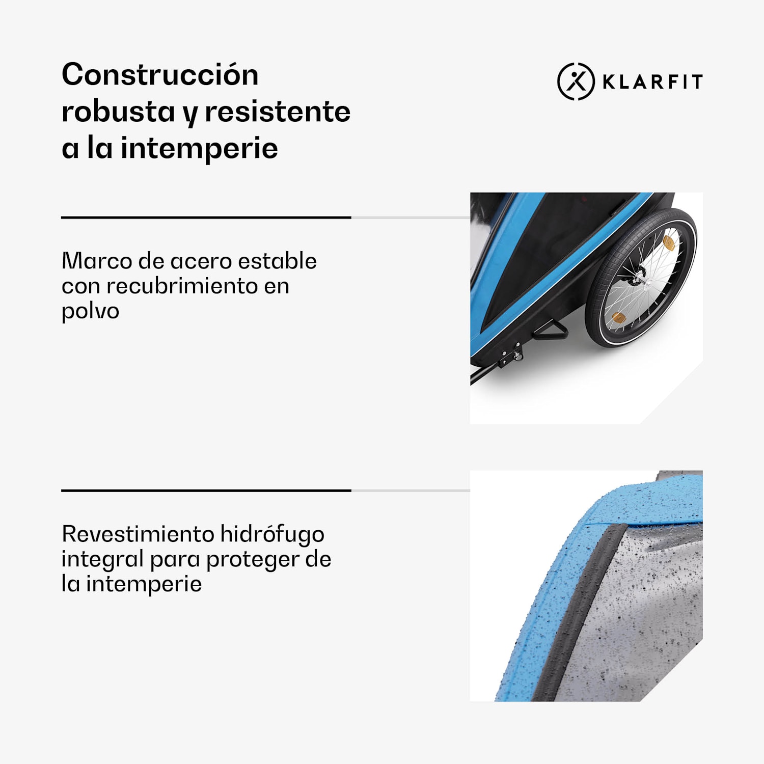 GoKiddo remolque de bicicleta Remolque/buggy plegable frenos integrados crecer con 2 niños 