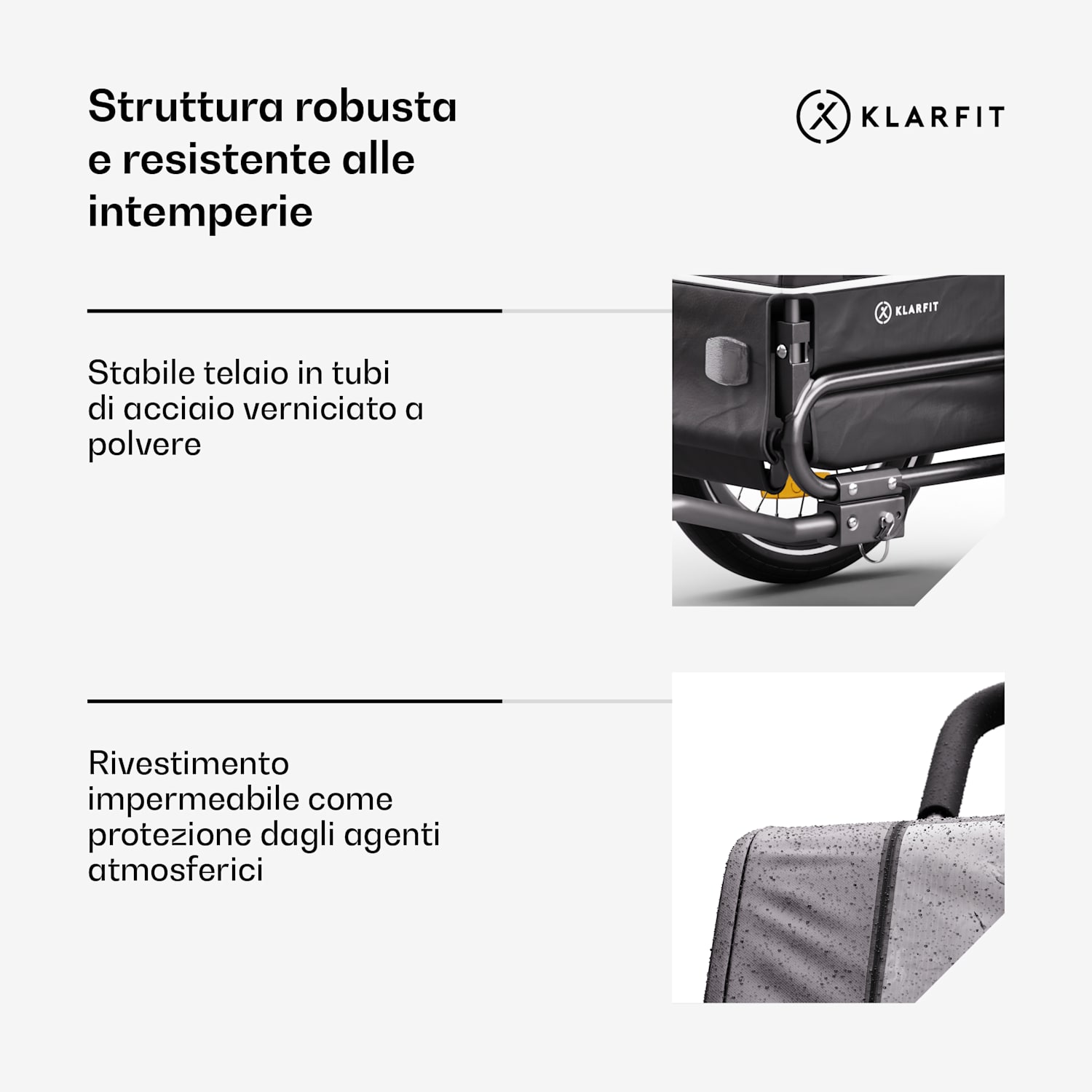 Goldie S Hybrid - Rimorchio da bici per cani di piccola/media taglia, rete in poliestere, copertura con finestra 