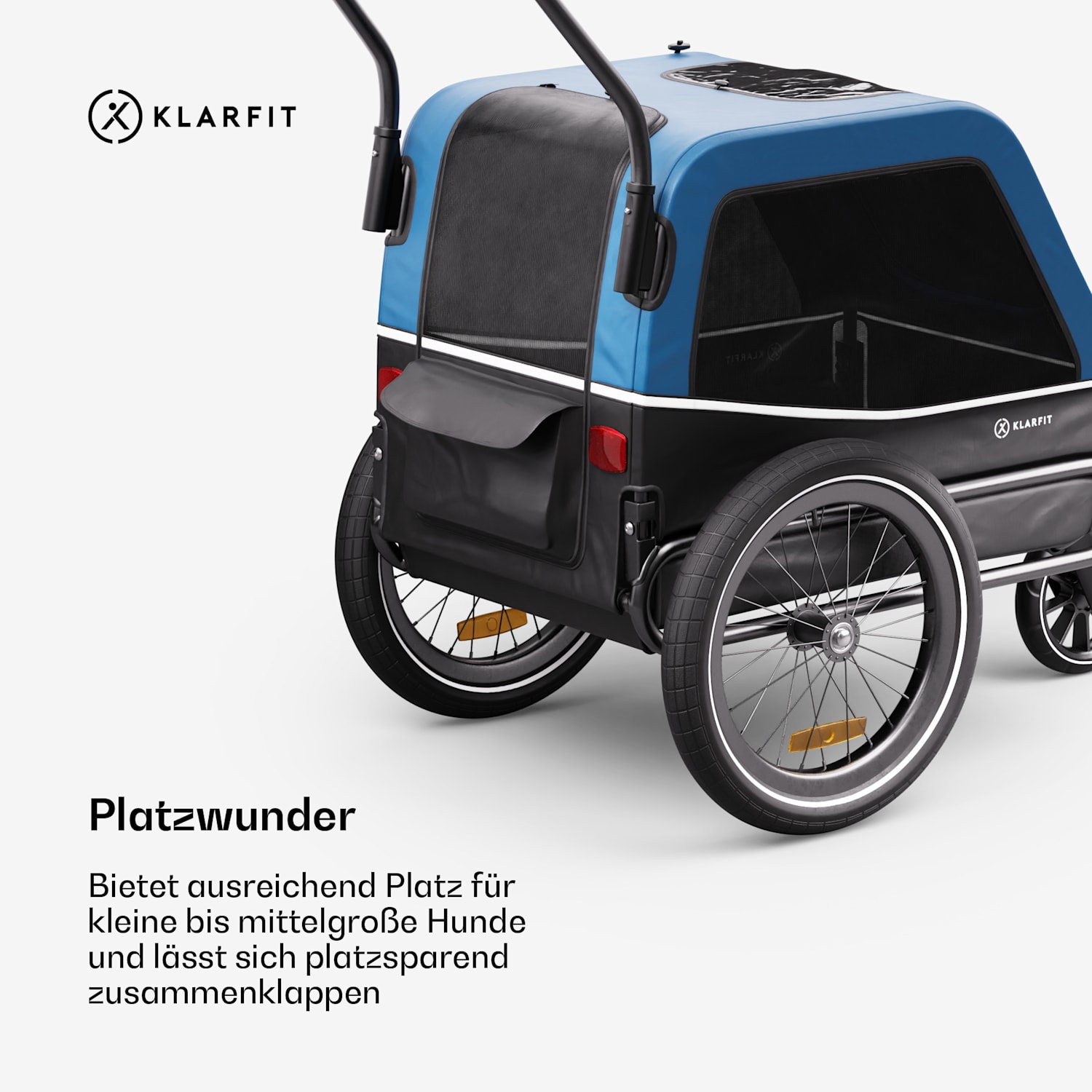 Goldie S Hybrid Hunde-Fahrradanhänger kleine/mittlere Hunde Polyester Mesh Fensterabdeckung 