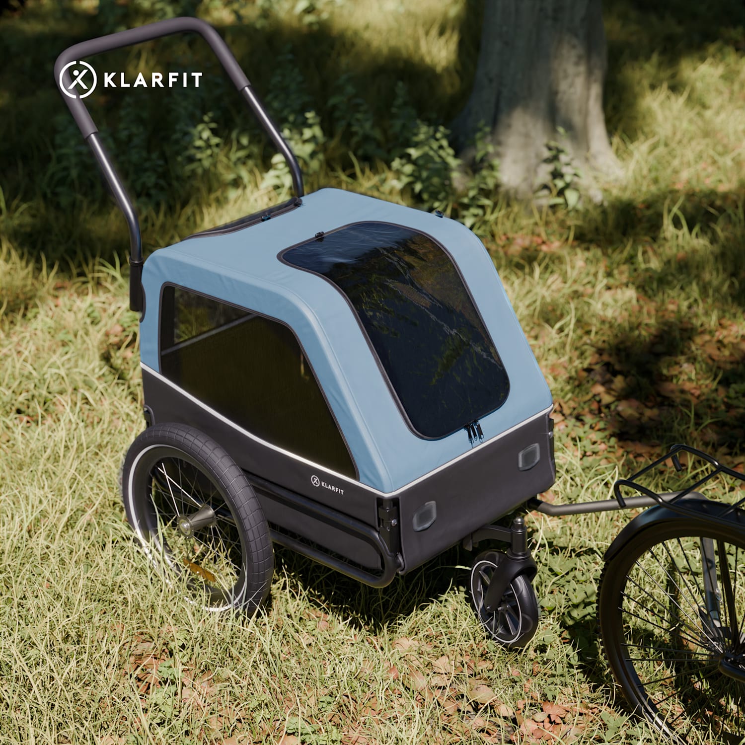 Goldie S Hybrid Hunde-Fahrradanhänger kleine/mittlere Hunde Polyester Mesh Fensterabdeckung 