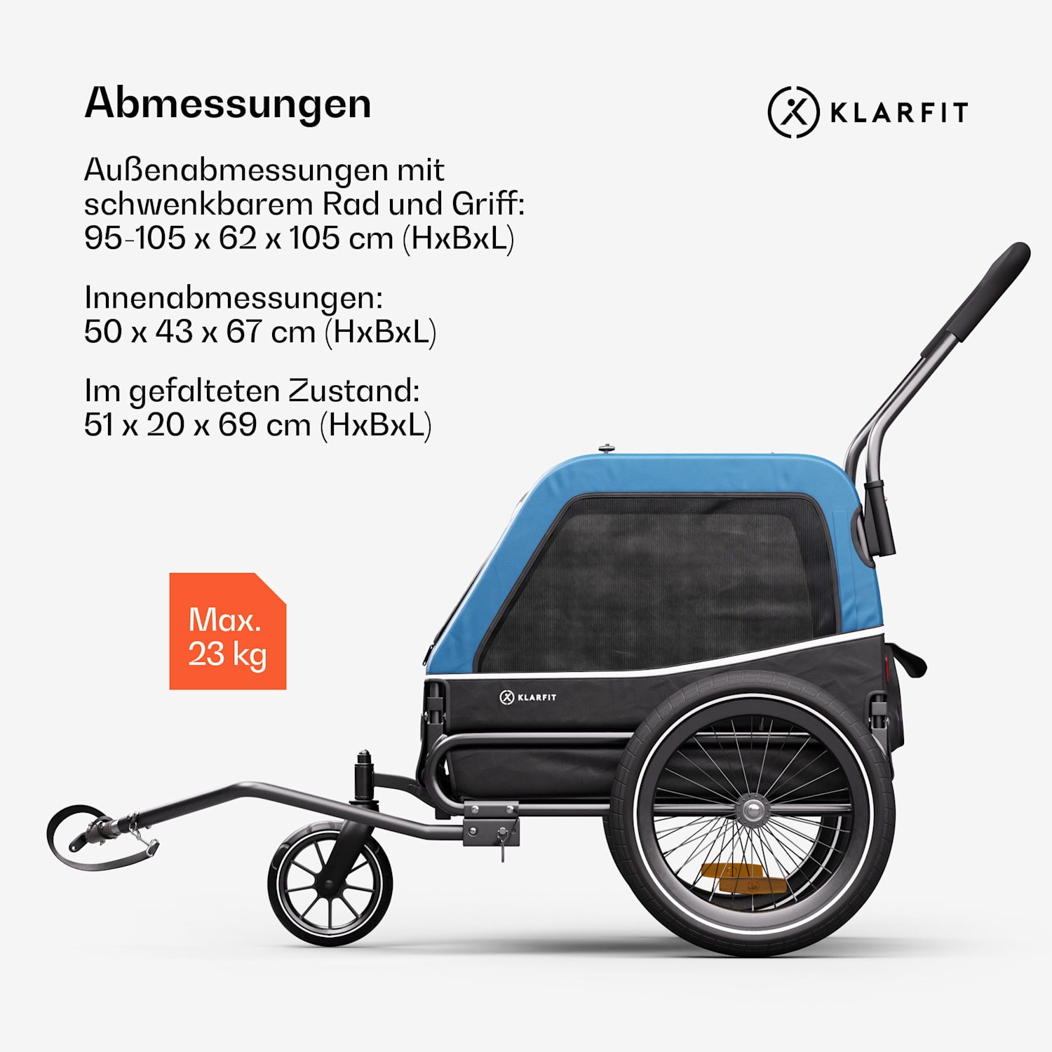 Goldie S Hybrid Hunde-Fahrradanhänger kleine/mittlere Hunde Polyester Mesh Fensterabdeckung 