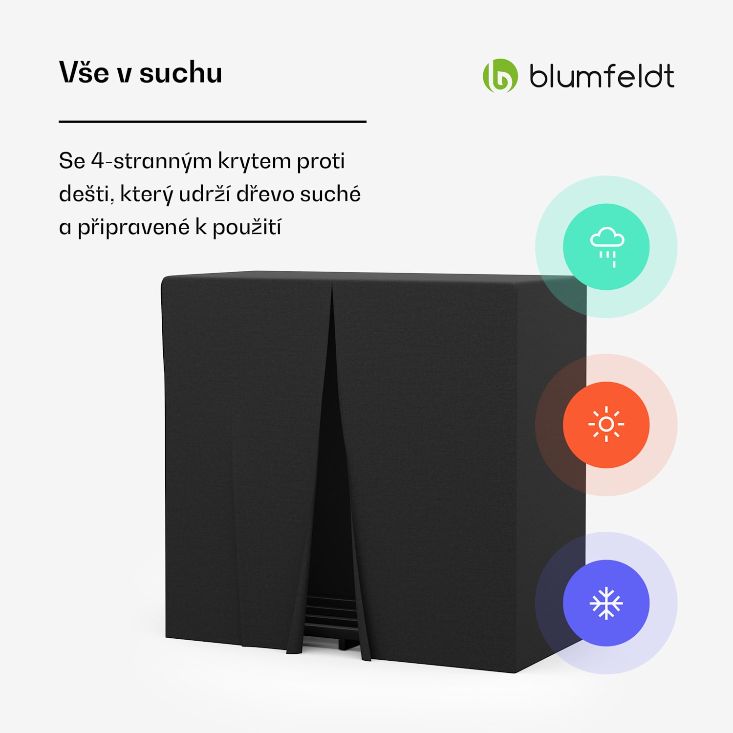 Skladování dřeva Valdivian, 1,5 nakládacího metru, stabilní, ocel, kryt proti dešti, přepravní taška