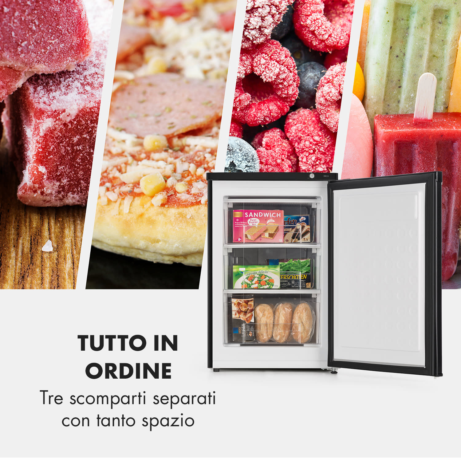 Congelatore Garfield XXL 80l 3 Box Termostato 