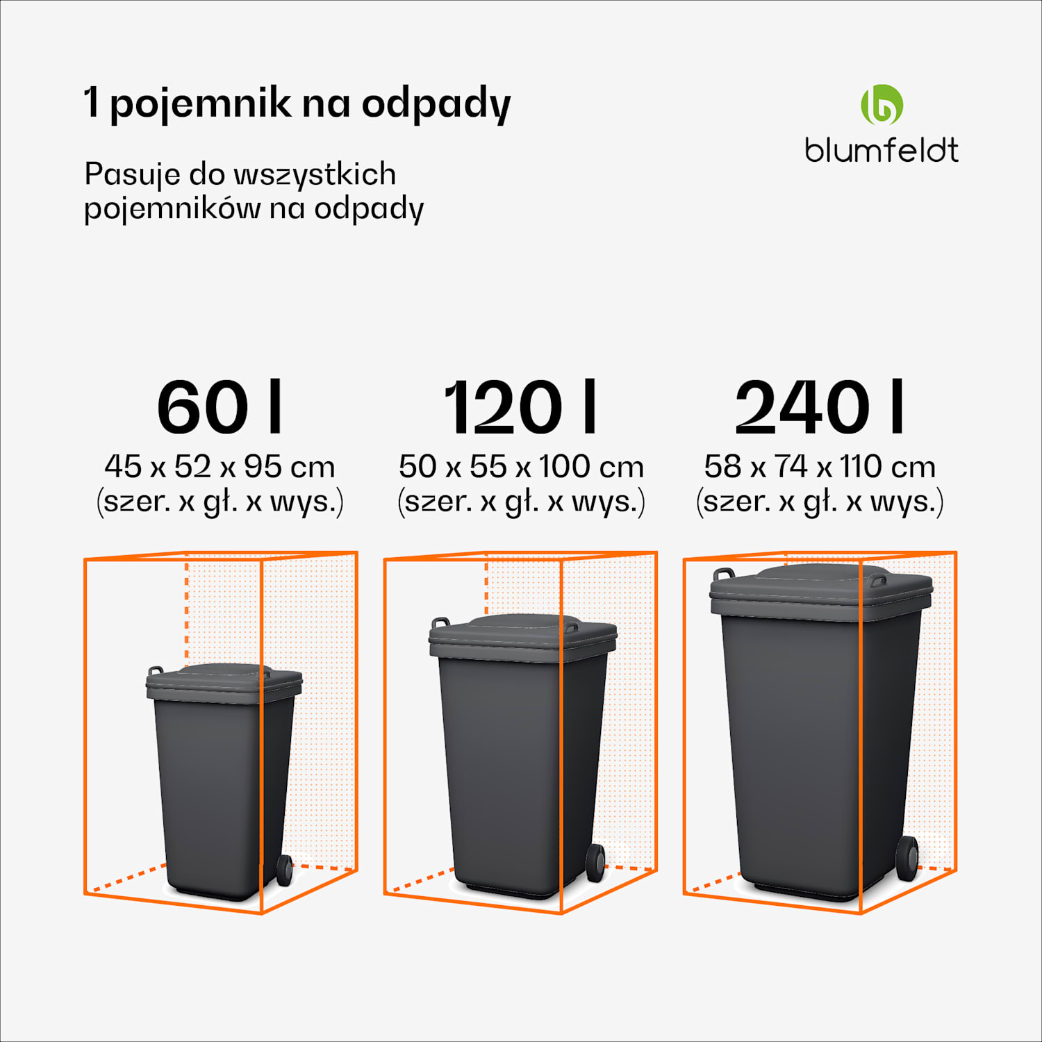 BinSafe, zabudowa na pojemniki na odpady, 1 pojemnik, 240 l, odporna na warunki atmosferyczne, zamykana na klucz, stal ocynkowana