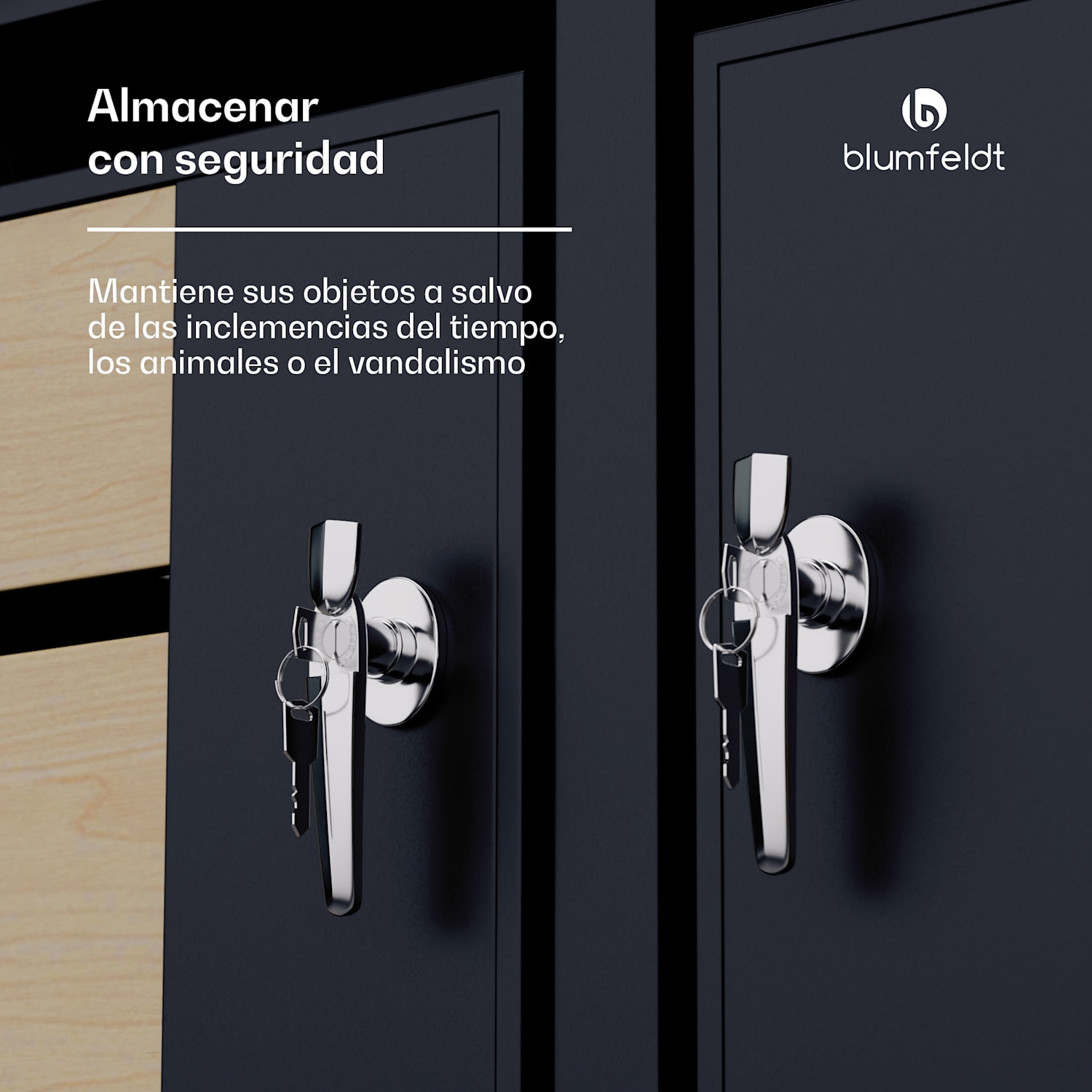 BinSafe caja de basura 2 papeleras 240 L resistente a la intemperie con cerradura acero galvanizado 