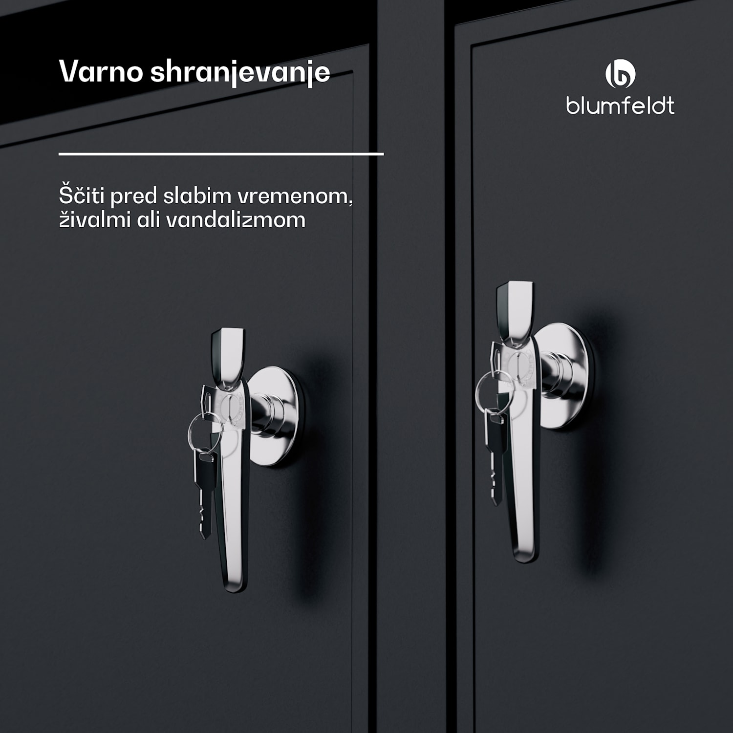 BinSafe kontejner za smeti, 2 koša za odpadke, 240 L, vremensko odporna streha za sajenje iz pocinkanega jekla, ki jo je mogoče zakleniti 