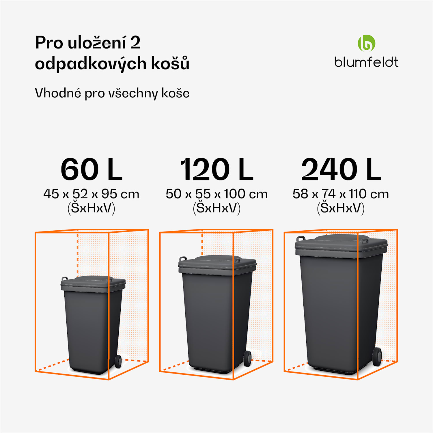 BinSafe, box na odpadky, 2 odpadkové koše, 240 l, uzamykatelný, pozinkovaná ocel odolná vůči povětrnostním vlivům, střecha pro výsadbu