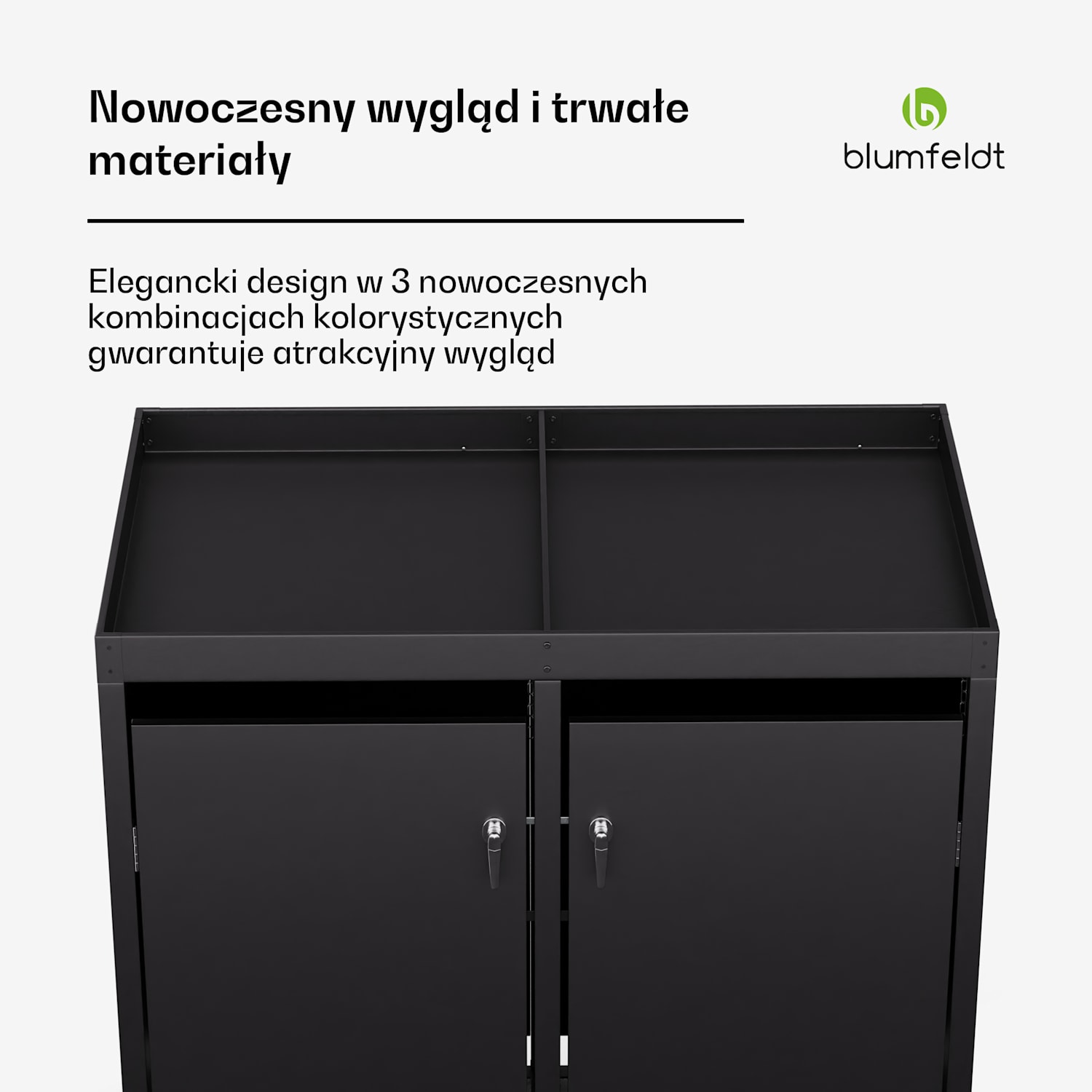 BinSafe, zabudowa na pojemniki na odpady, 2 pojemniki, 240 l, odporna na warunki atmosferyczne, możliwość sadzenia roślin, zamykana na klucz, stal ocynkowana