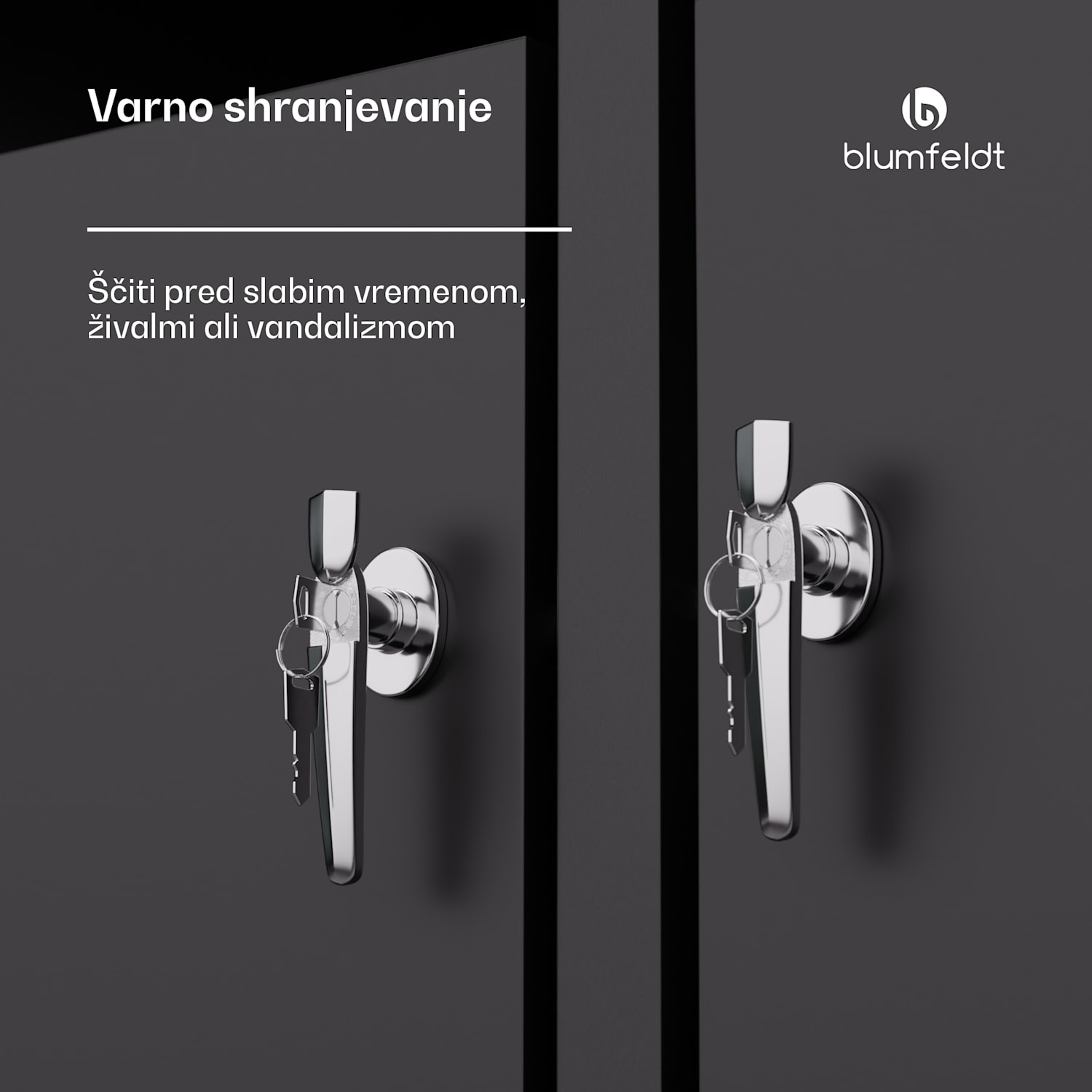 BinSafe kontejner za smeti, 2 koša za odpadke, 240 L, vremensko odporna streha za sajenje iz pocinkanega jekla, ki jo je mogoče zakleniti