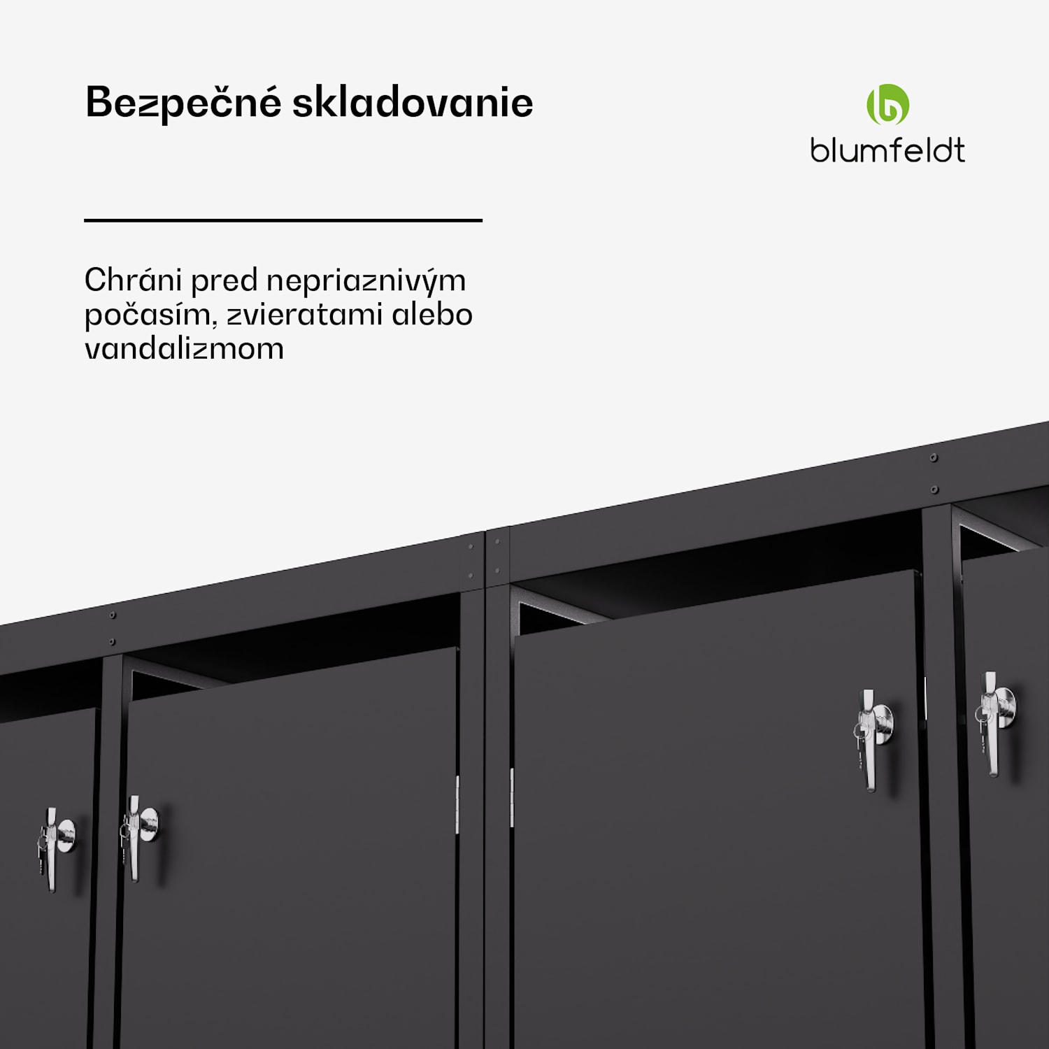 BinSafe, box na odpadky, 4 odpadkové koše, 240 l, uzamykateľný, pozinkovaná oceľ odolná voči poveternostným vplyvom