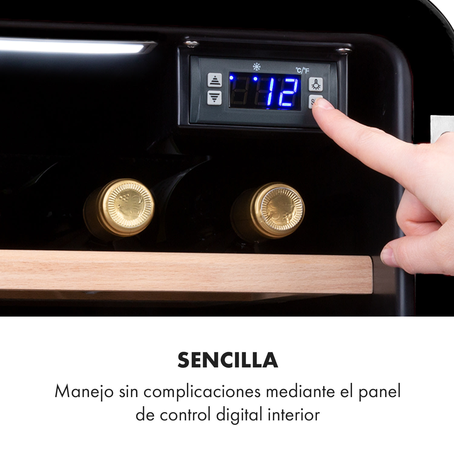 Nevera Vinetage 12 Bebidas 48 Litros 4-22°C Diseño Retro 