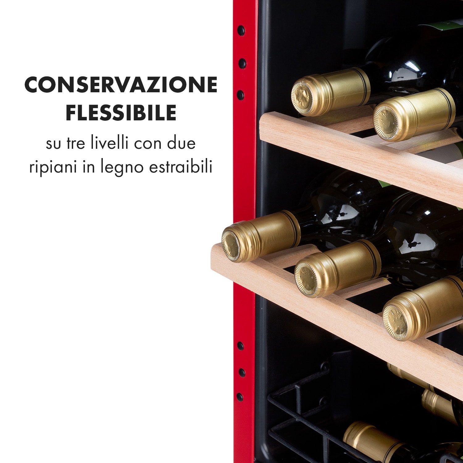 Cantinetta frigo per vini Vinetage 12 Bottiglie 48 Litri 4-22°C Design Retrò 