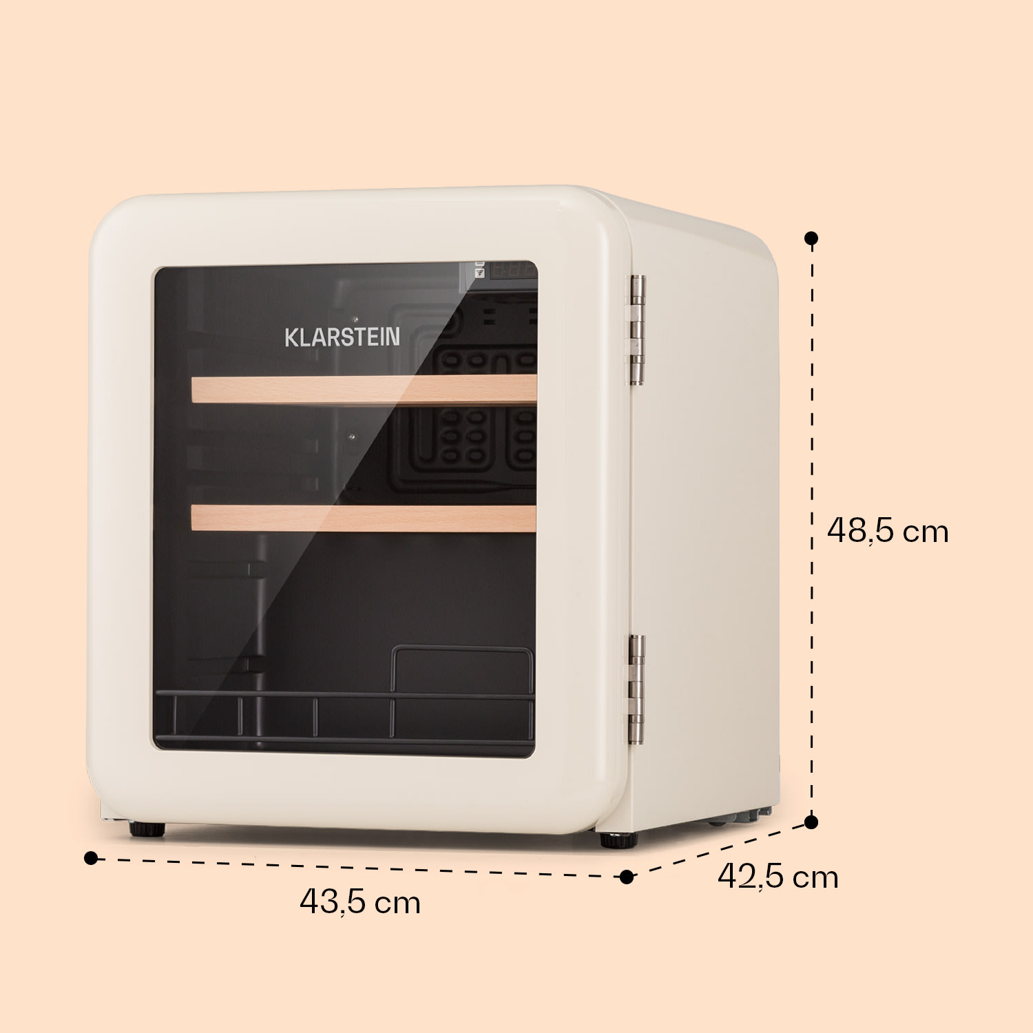 Vinetage 12 Uno, chłodziarka do wina, 48 l, 4-22°C, retro design