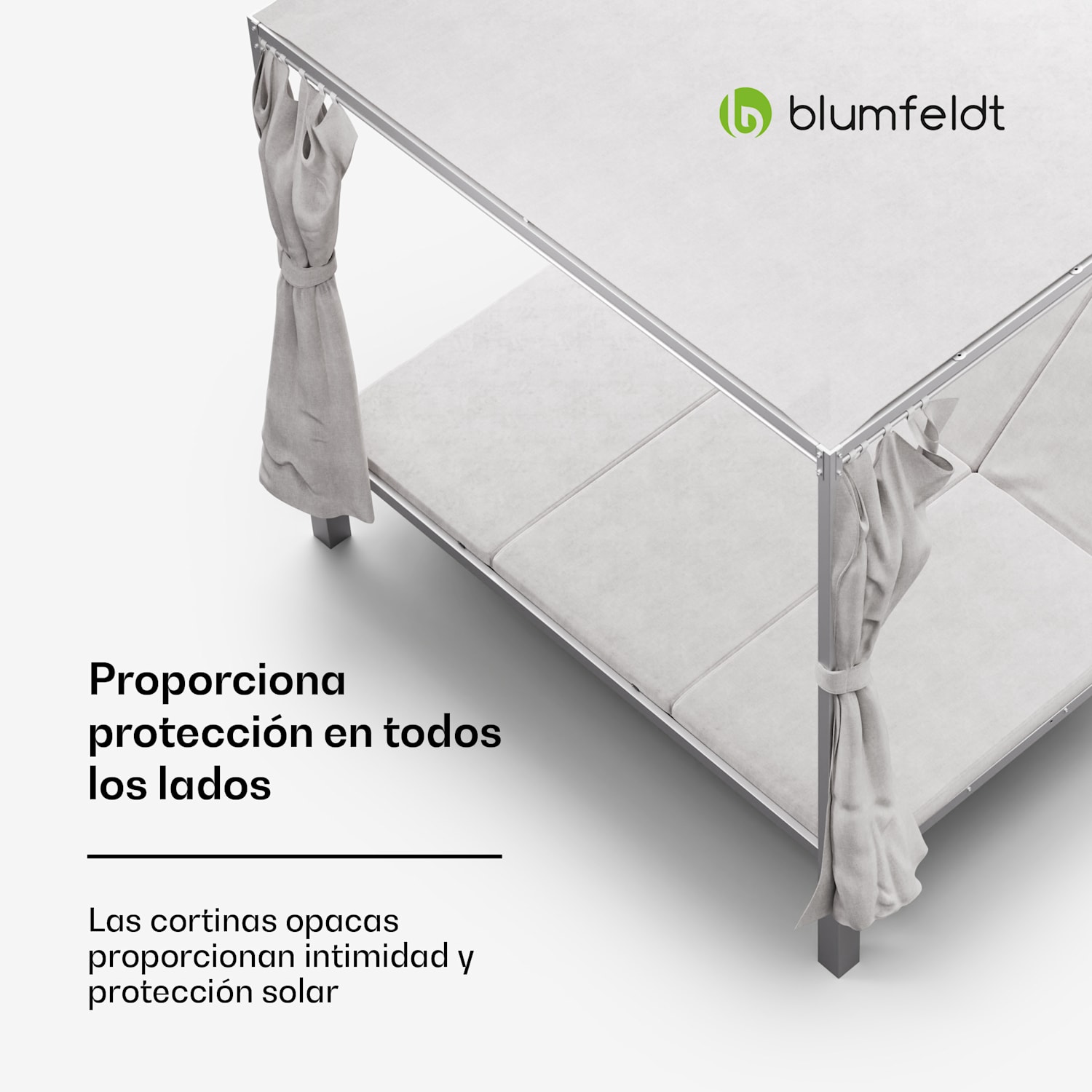 Tumbona Triple Eremitage | protección solar | hasta 3 personas | marco de aluminio | resistente a la intemperie 