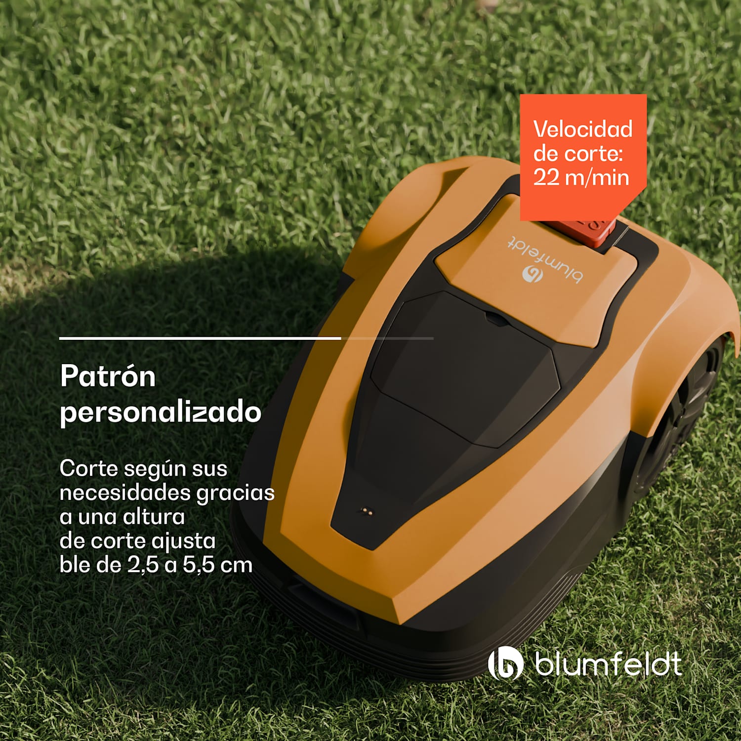 Garden Hero | robot cortacésped inteligente de hasta 1.400 m² | 3h de autonomía | sensor anticolisión 