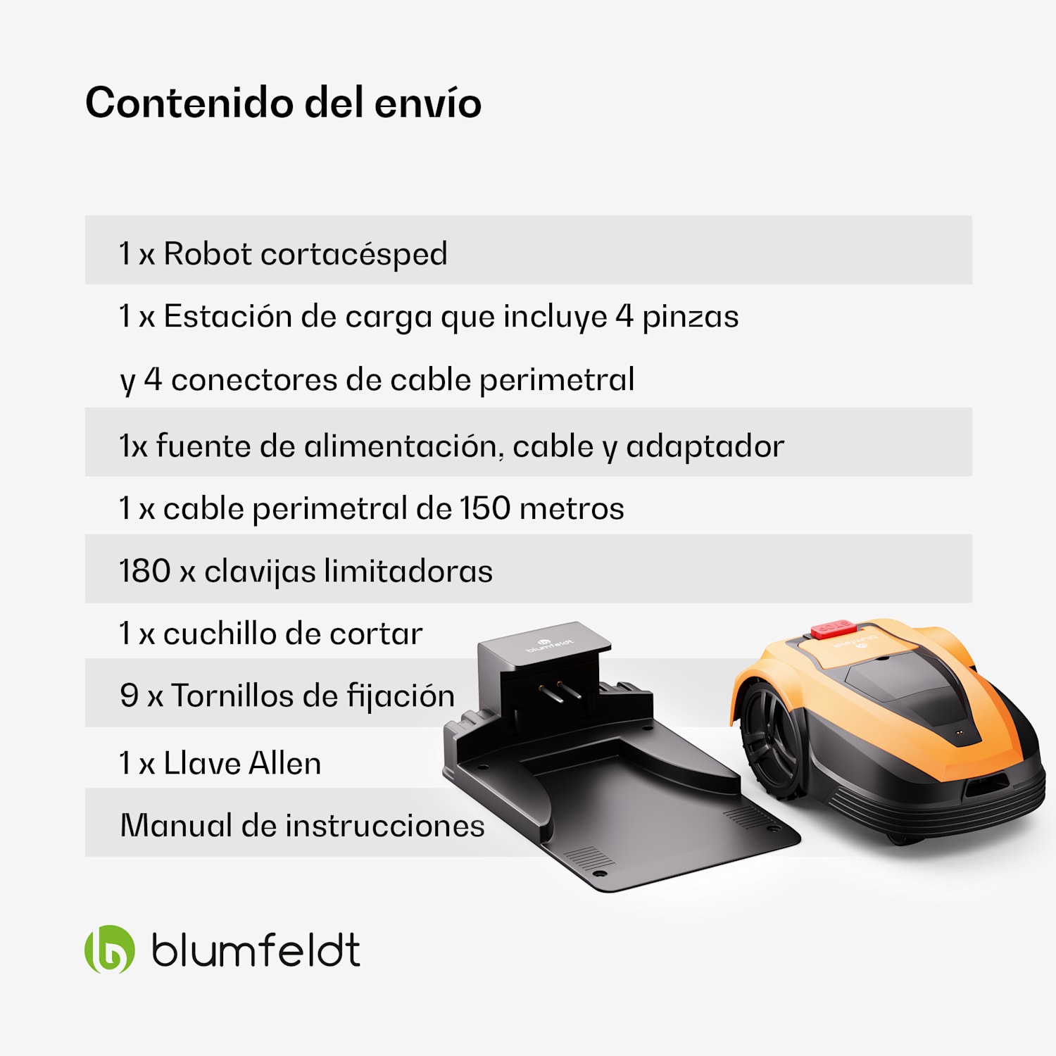 Garden Hero | robot cortacésped inteligente de hasta 1.400 m² | 3h de autonomía | sensor anticolisión 