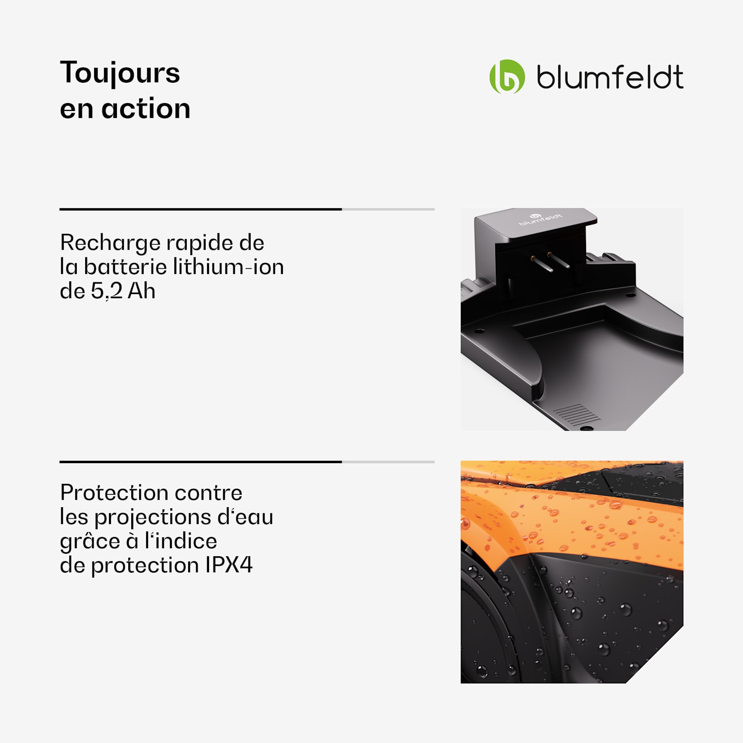 Garden Hero | Robot de tonte intelligent jusqu'à 1400 m² | Autonomie de 3 h | Capteur anti-collision 