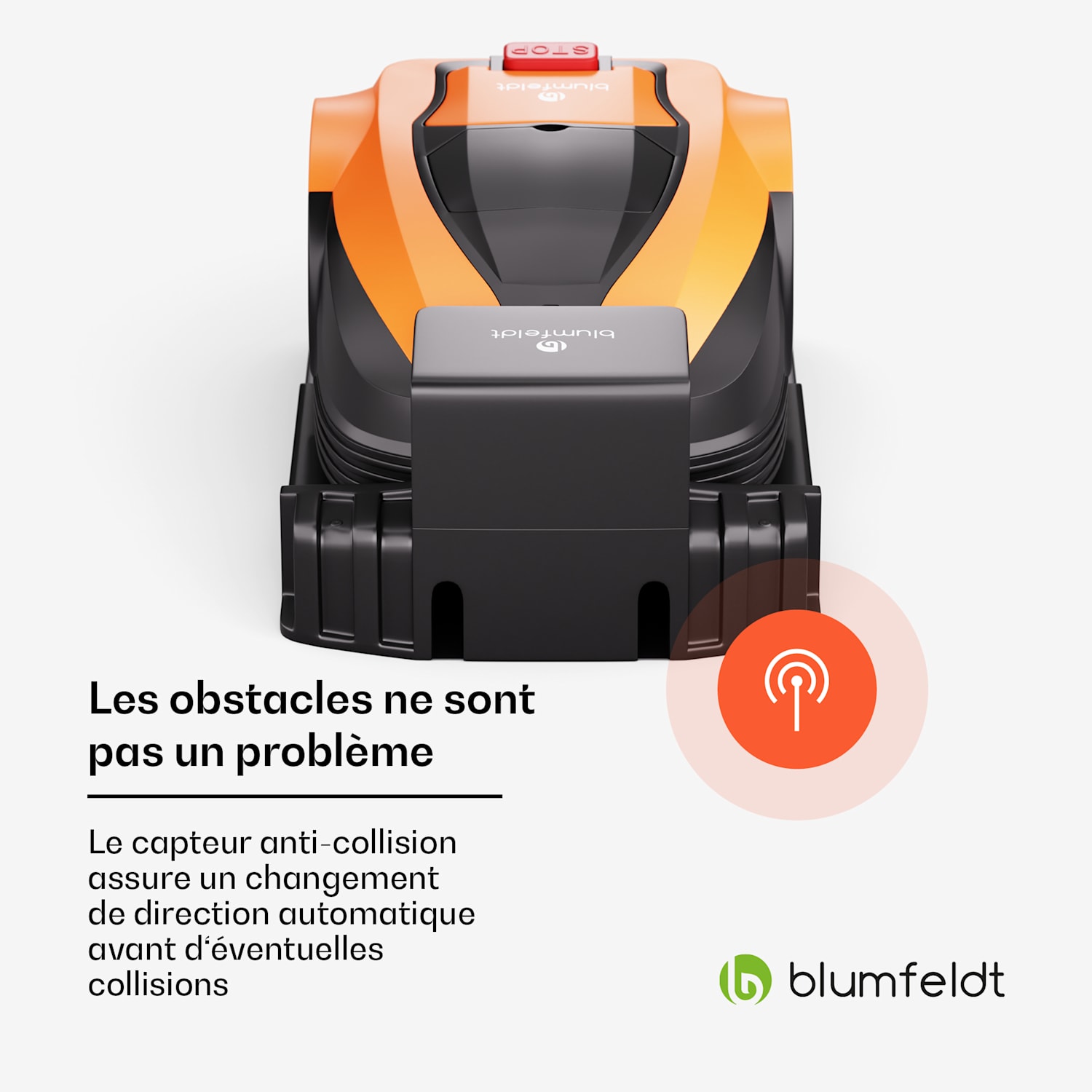 Garden Hero | Robot de tonte intelligent jusqu'à 1400 m² | Autonomie de 3 h | Capteur anti-collision 