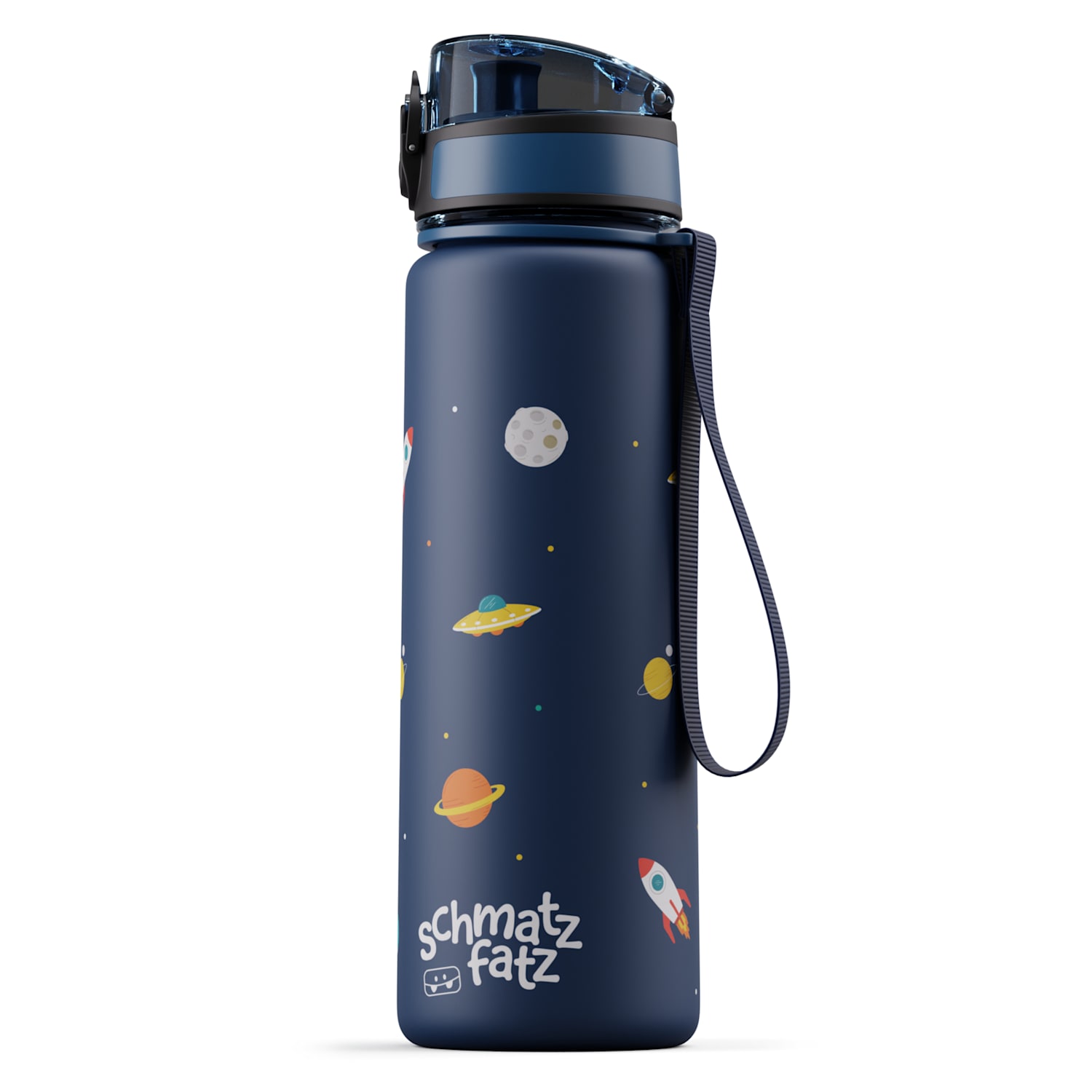 Schmatzfatz, boca za piće, boca za sport, 500 ml, 24 cm, tritan 500 ml | Navy Space
