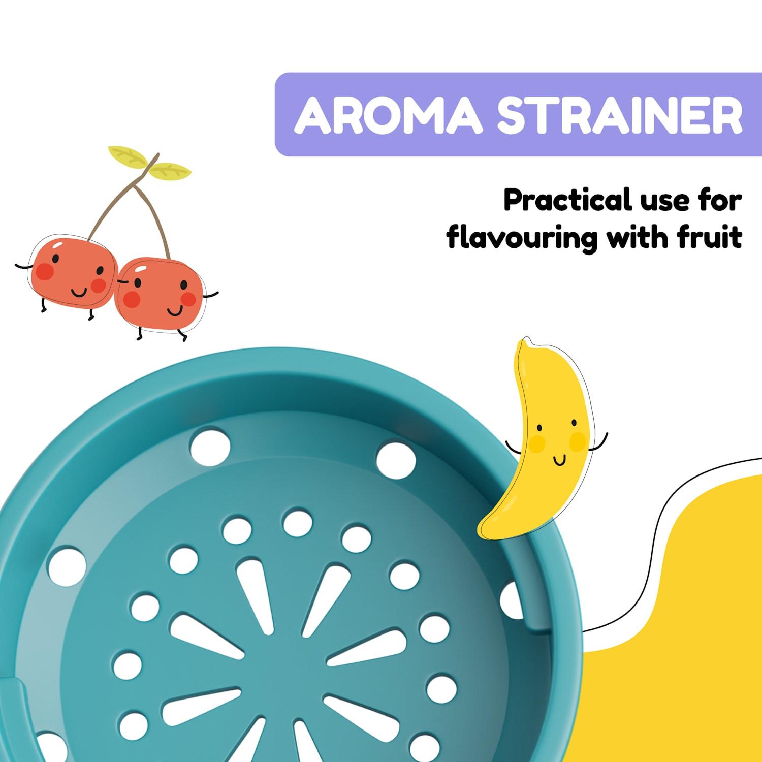 Schmatzfatz, butelka na napoje, bidon, 500 ml, 24 cm, tworzywo Tritan 500 ml | Petrol Sea