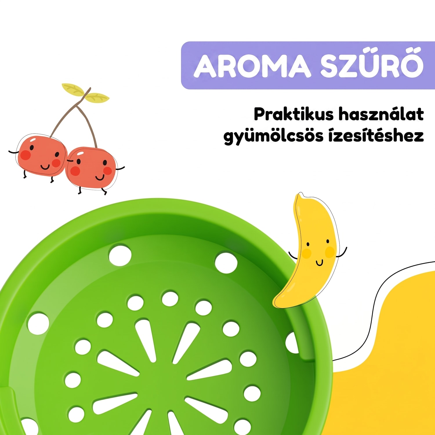 Schmatzfatz, ivópalack, sportpalack, 500 ml, 24 cm, tritan 500 ml | Green Fruit