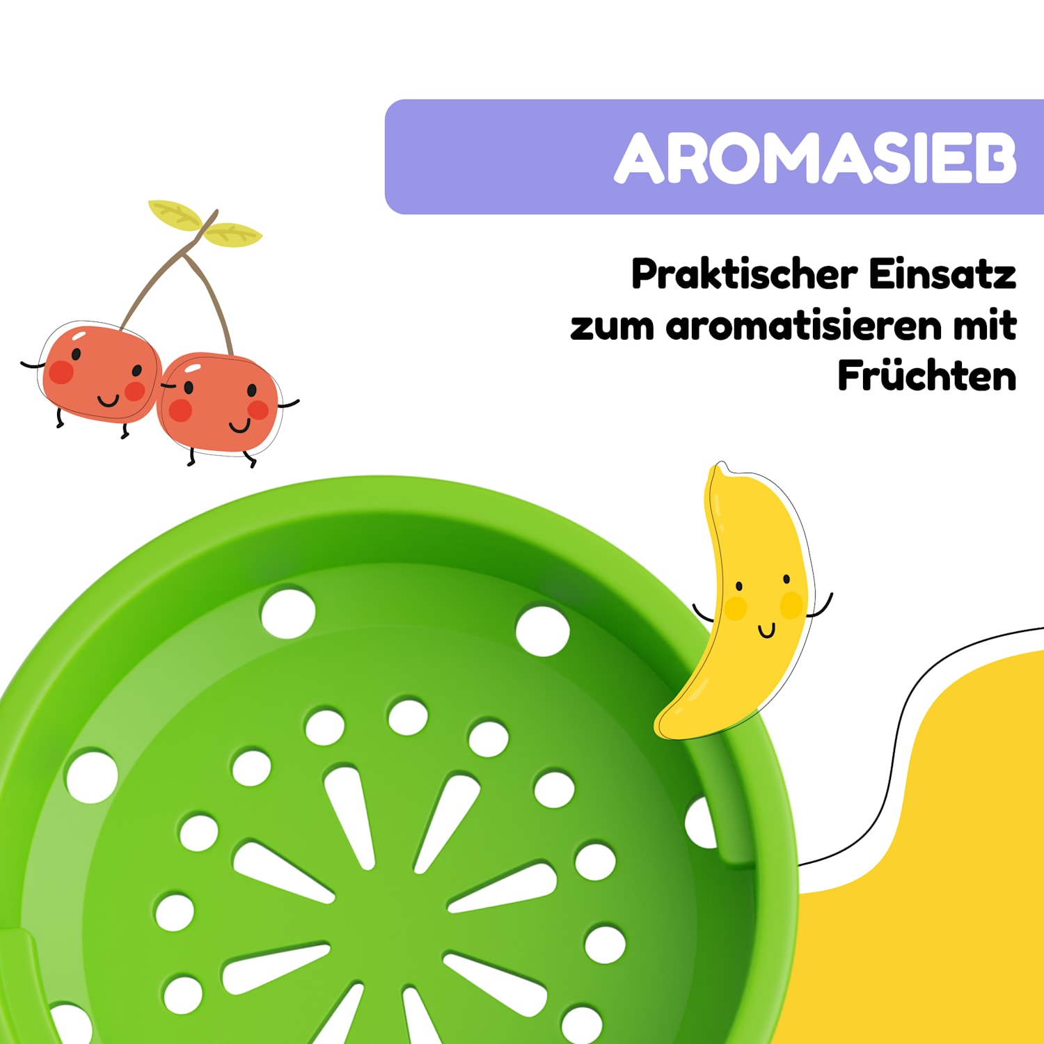 schmatzfatz gourde de sport 500 ml 24 cm Tritan 500 ml | Green Fruit