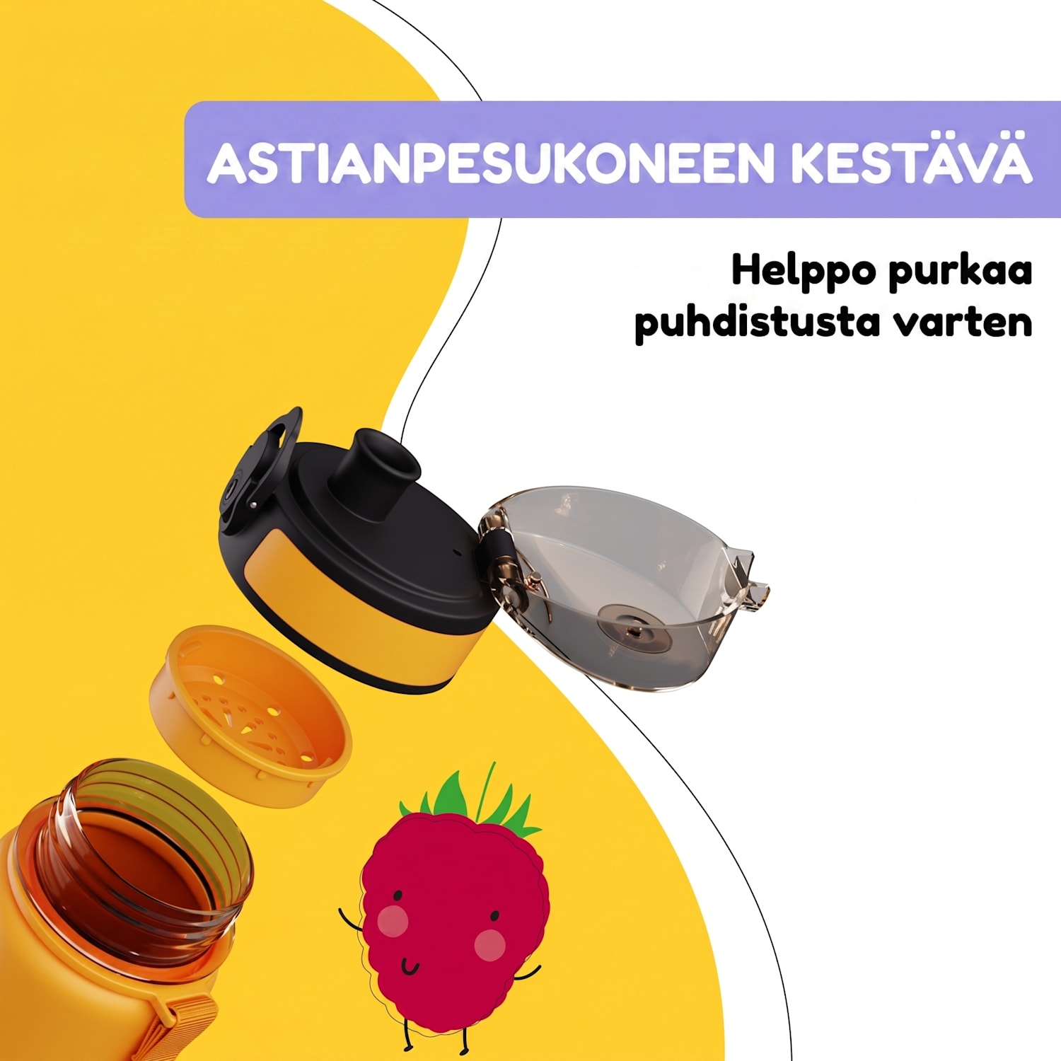 schmatzfatz-juomapullo urheilupullo 500 ml 24 cm Tritan 500 ml | Orange Forest